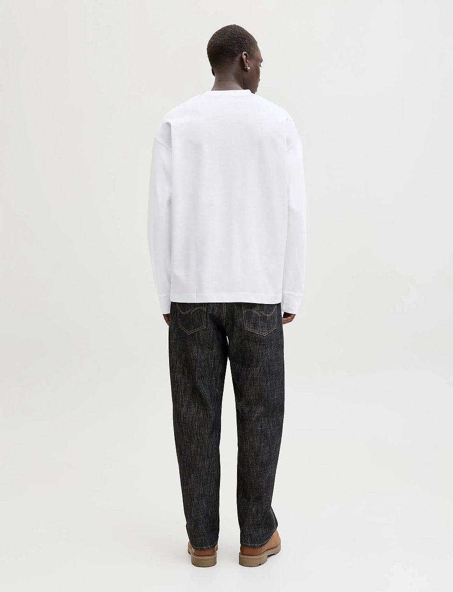 Jack & Jones - JJEBARRON TEE LS O-NECK SN - white - 2