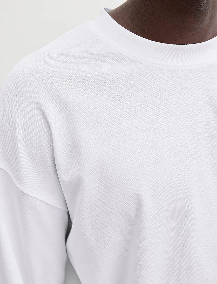 Jack & Jones - JJEBARRON TEE LS O-NECK SN - white - 4