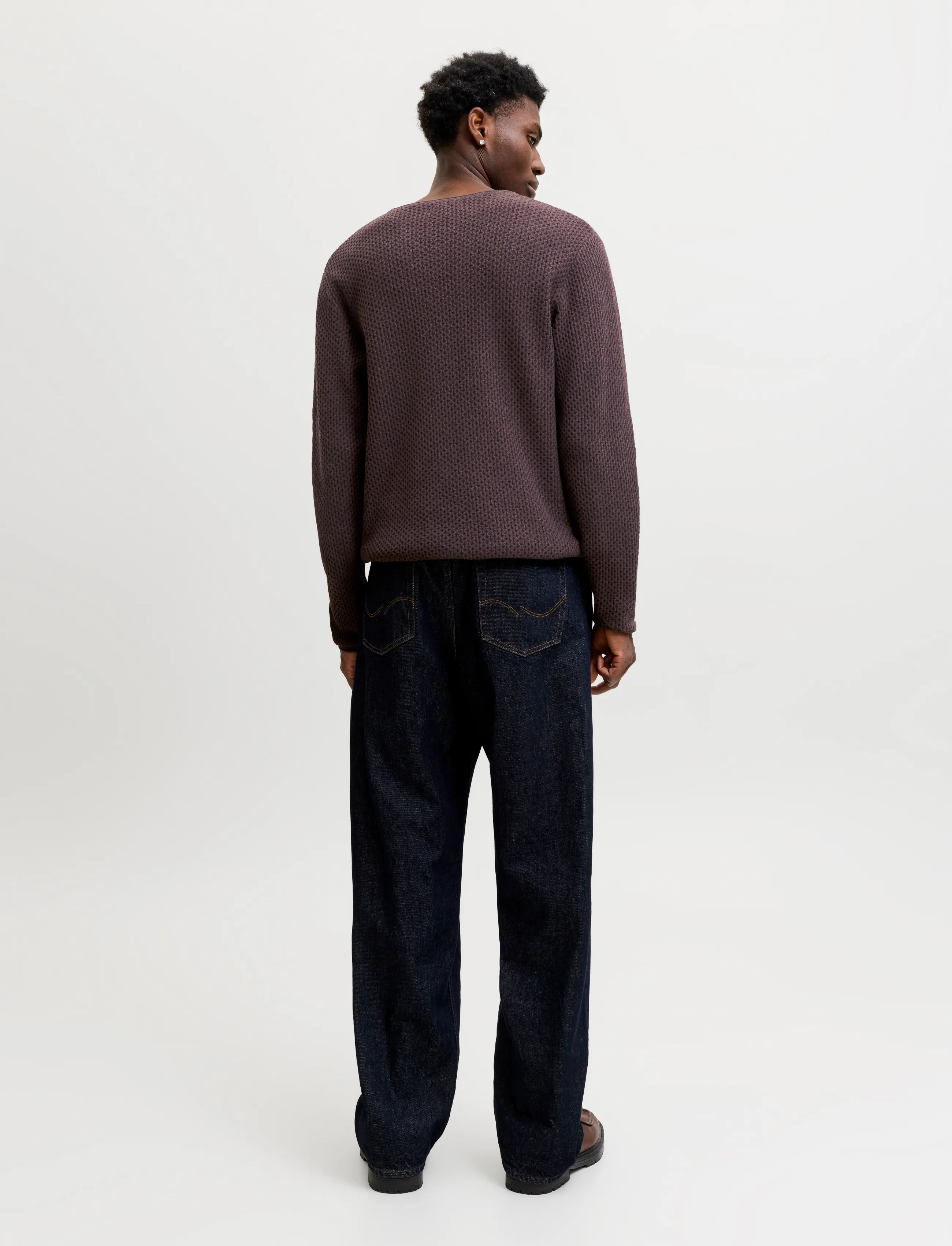Jack & Jones - JPRBLUMASON KNIT CREW NECK SN - rund hals - chocolate torte - 3