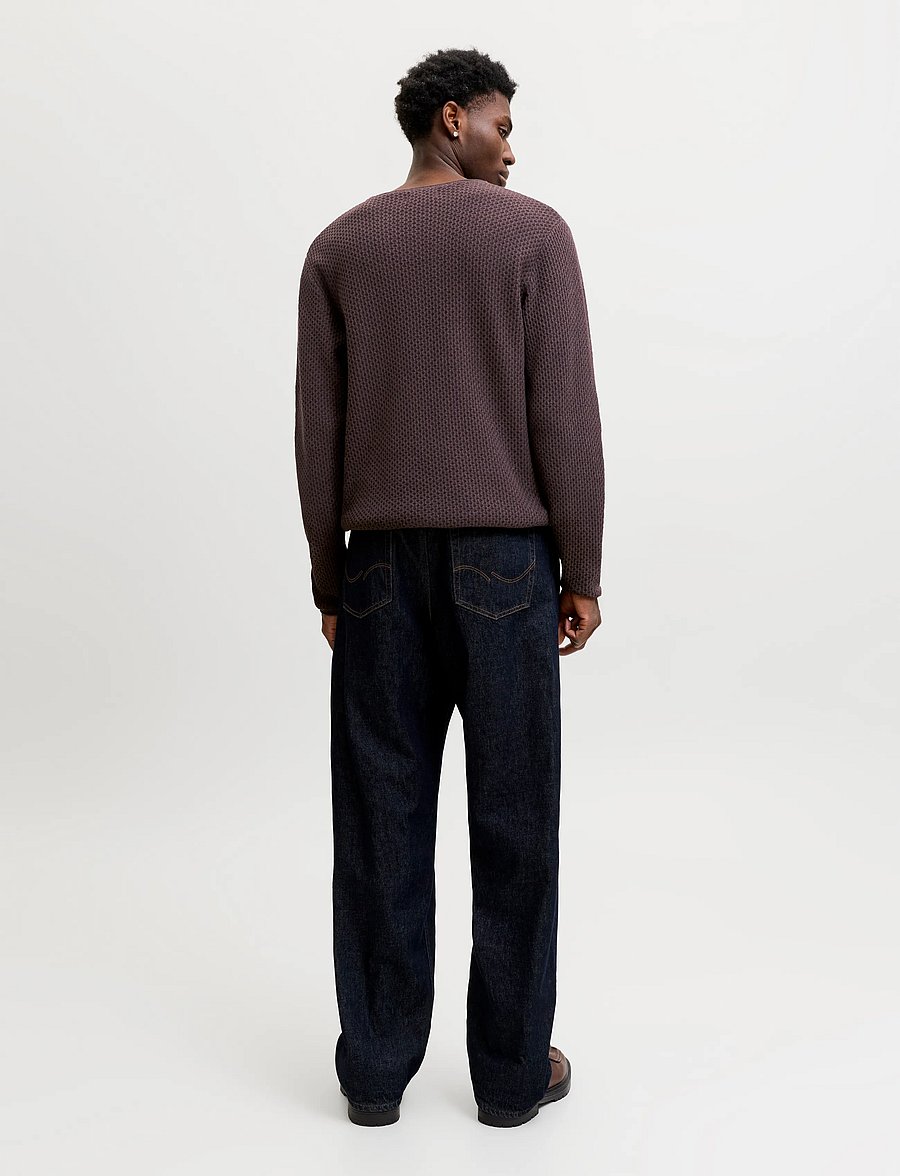 Jack & Jones - JPRBLUMASON KNIT CREW NECK SN - rund hals - chocolate torte - 3