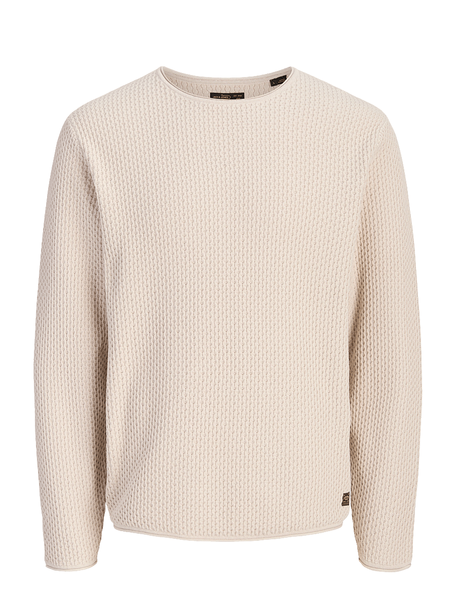 Jack & Jones - JPRBLUMASON KNIT CREW NECK SN - rundhalsad - silver lining - 1