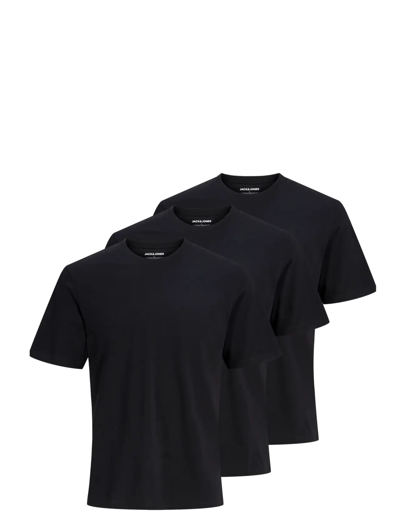 Jack & Jones JACJONES BASIC SS TEE 3 PACK W - Pyjama - BLACK / black