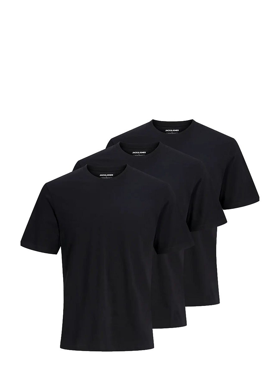 Jack & Jones - JACJONES BASIC SS TEE 3 PACK W - pyjamaoberteile - black - 1
