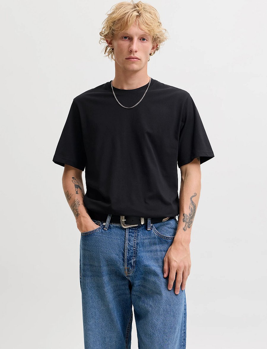 Jack & Jones - JACJONES BASIC SS TEE 3 PACK W - pyjamaoberteile - black - 5