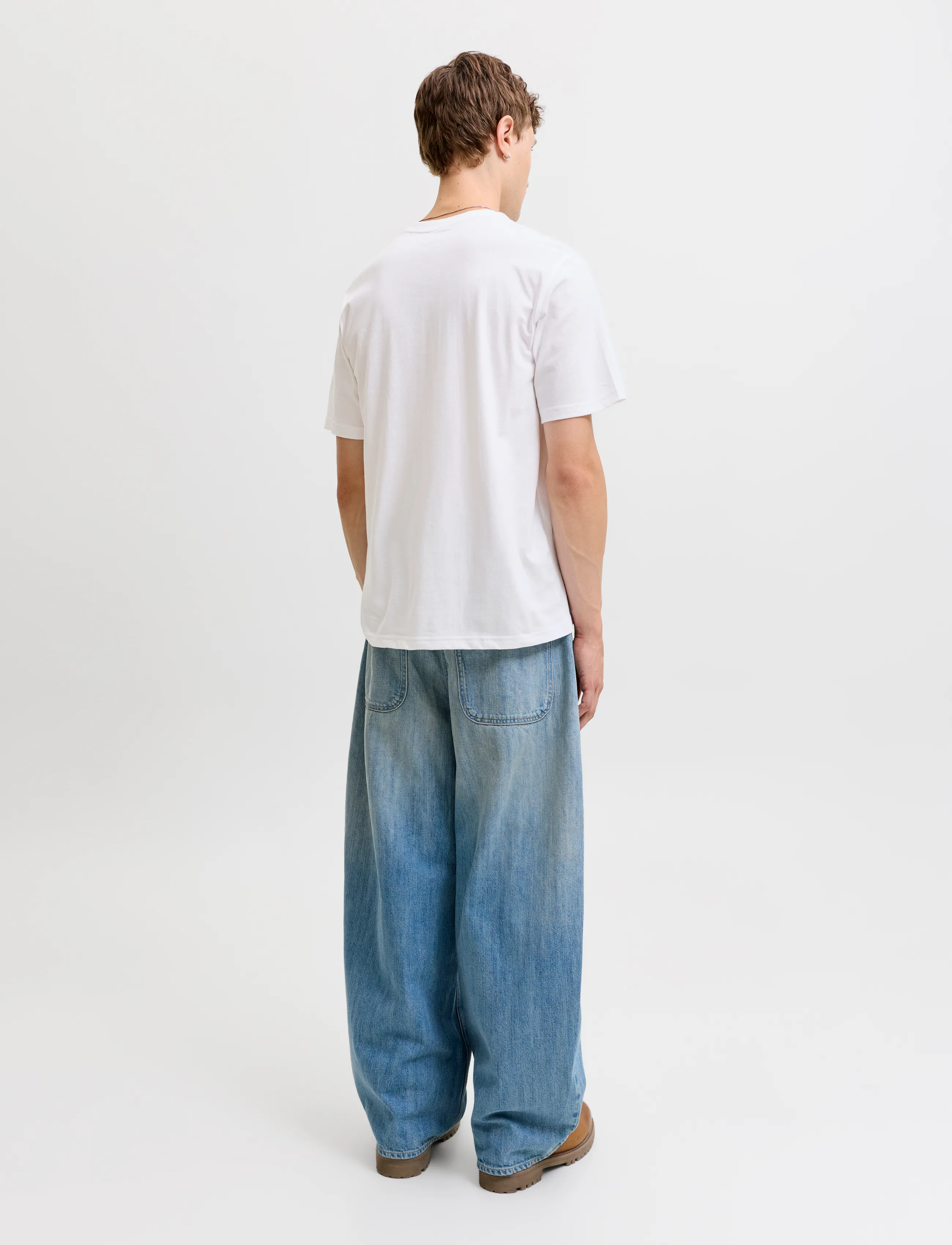Jack & Jones - JACJONES BASIC SS TEE 3 PACK W - nattrøjer - white - 3