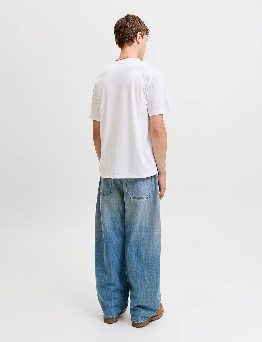 Jack & Jones - JACJONES BASIC SS TEE 3 PACK W - nattrøjer - white - 3