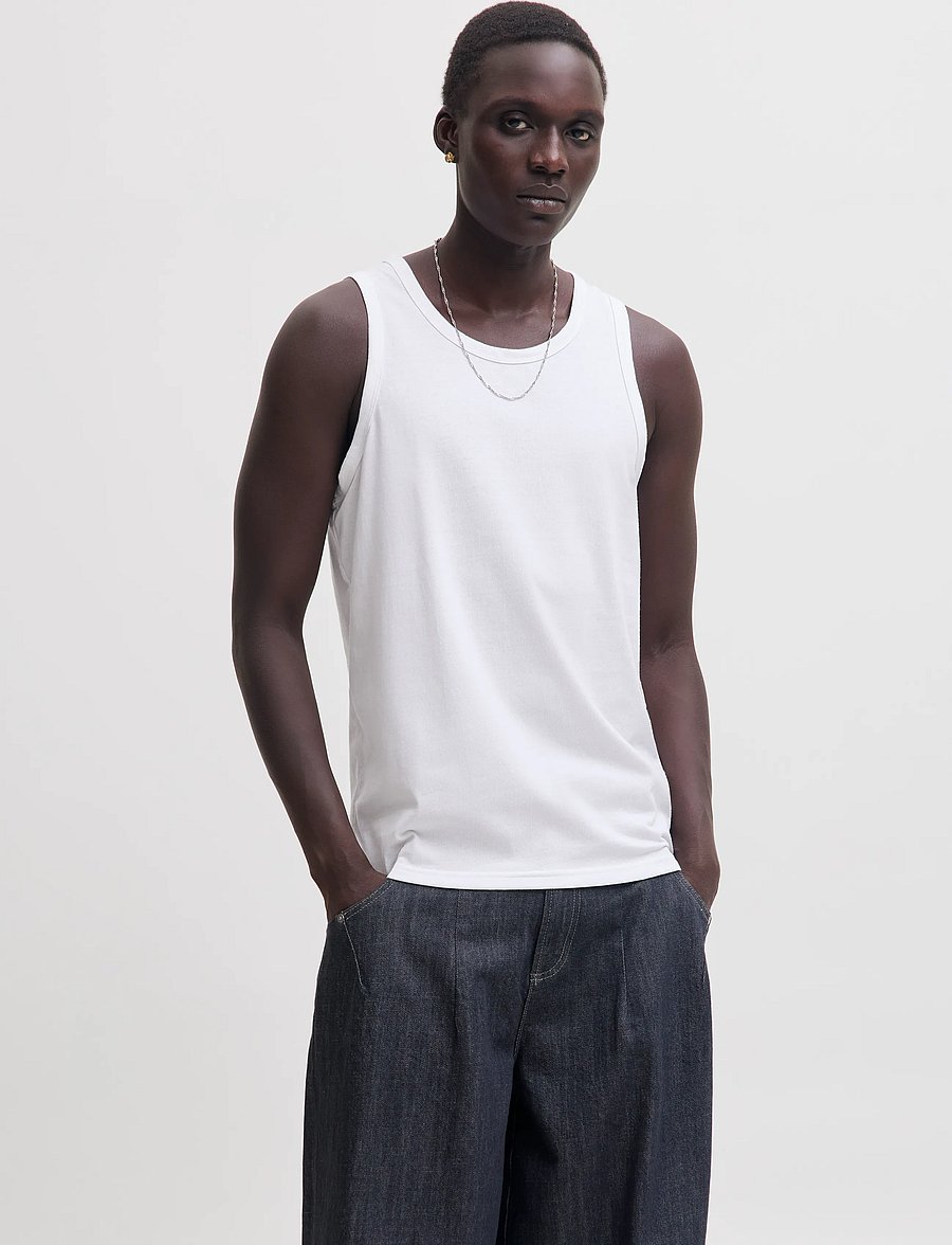 Jack & Jones - JACJONES BASIC TANK TOP 3 PACK W - white - 0