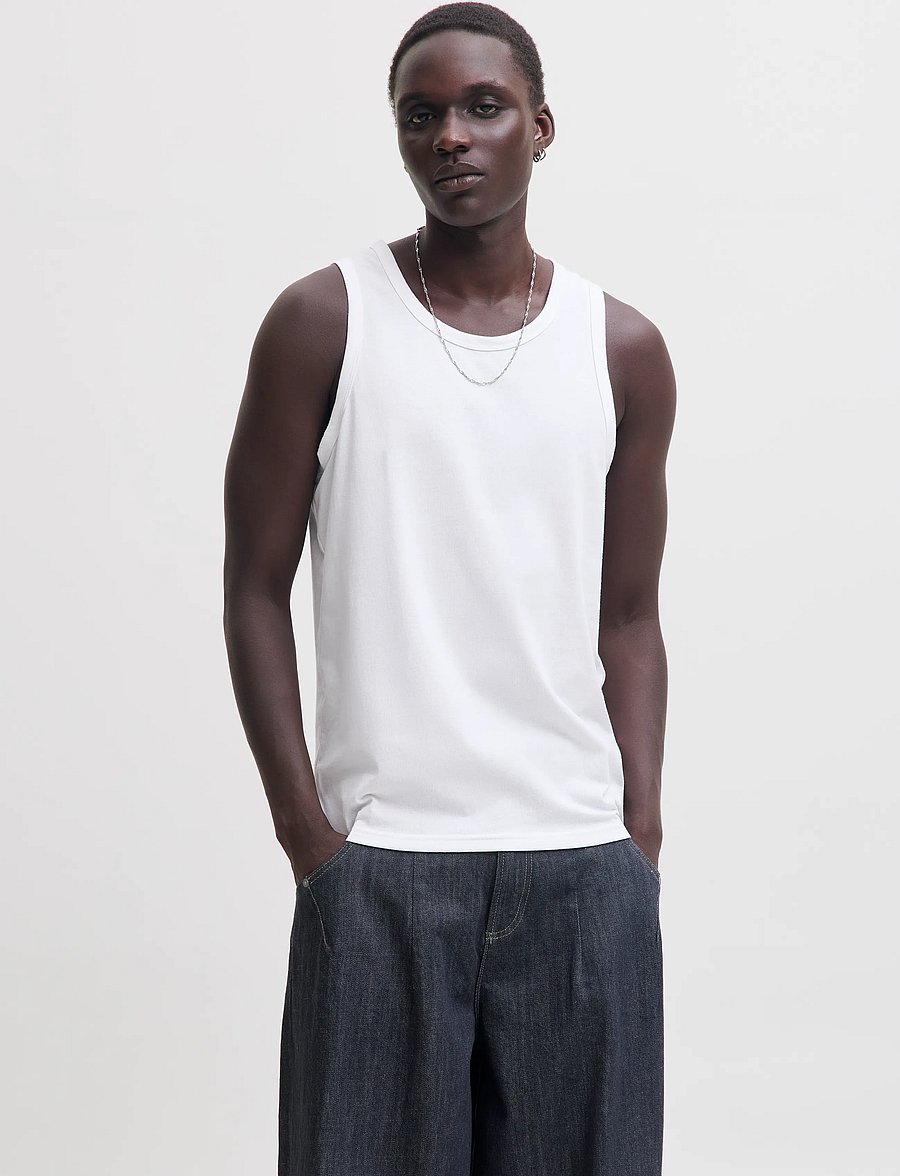 Jack & Jones - JACJONES BASIC TANK TOP 3 PACK W - white - 5