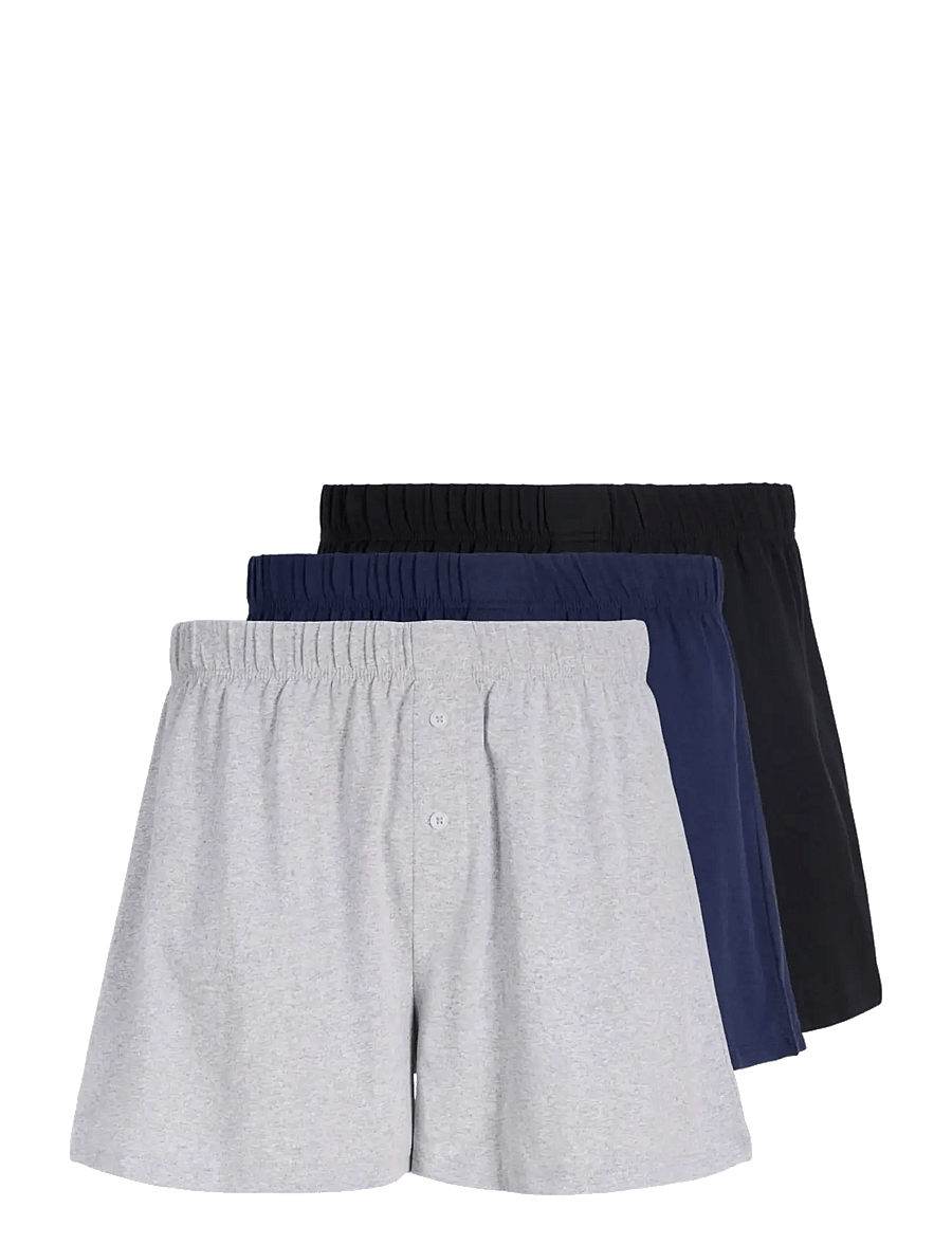 Jack & Jones - JACJONES BASIC JERSEY BOXERS 3 PACK - navy blazer - 1
