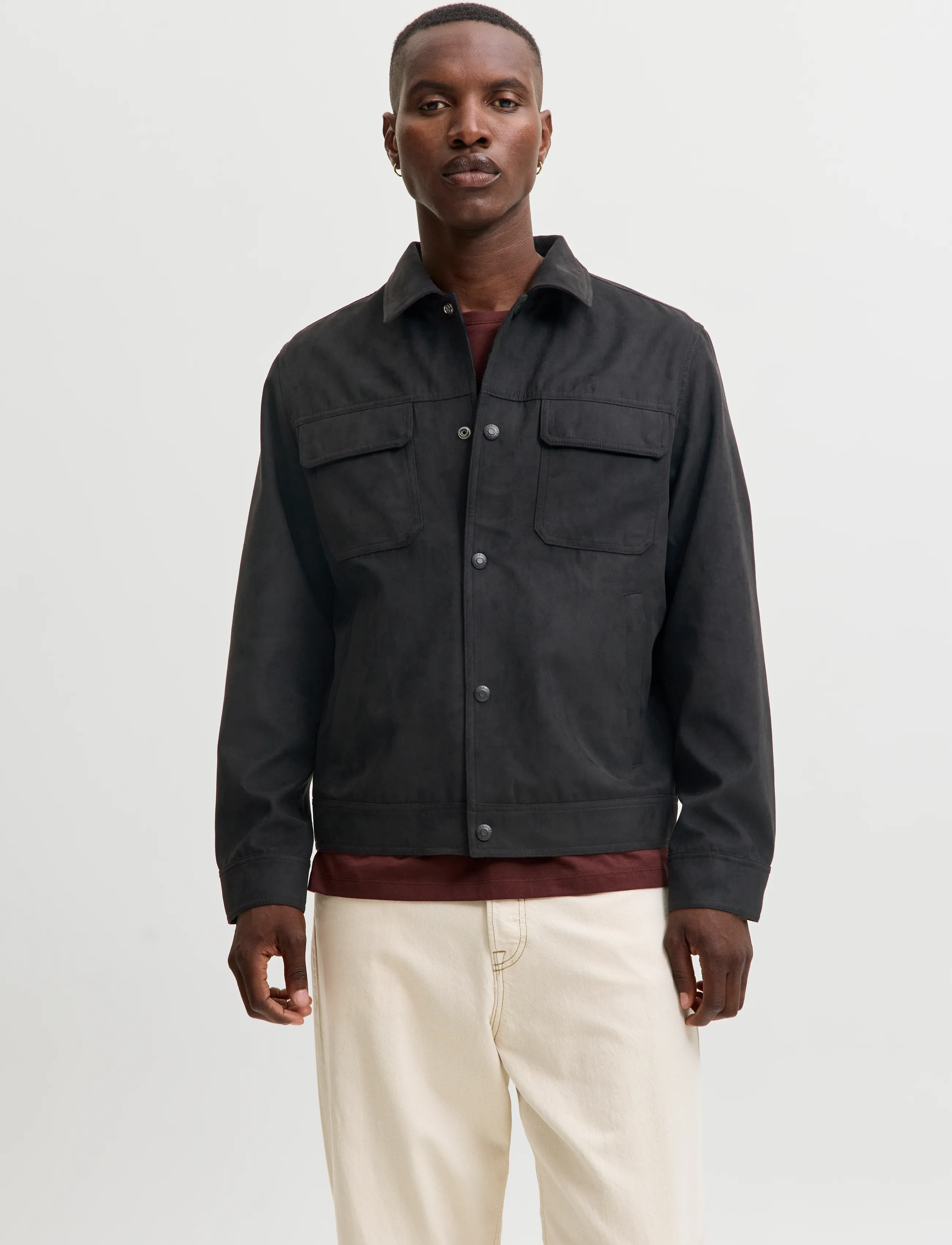 Jack & Jones JPRBLAWAYNE TRUCKER JACKET - Clothing - BLACK / black