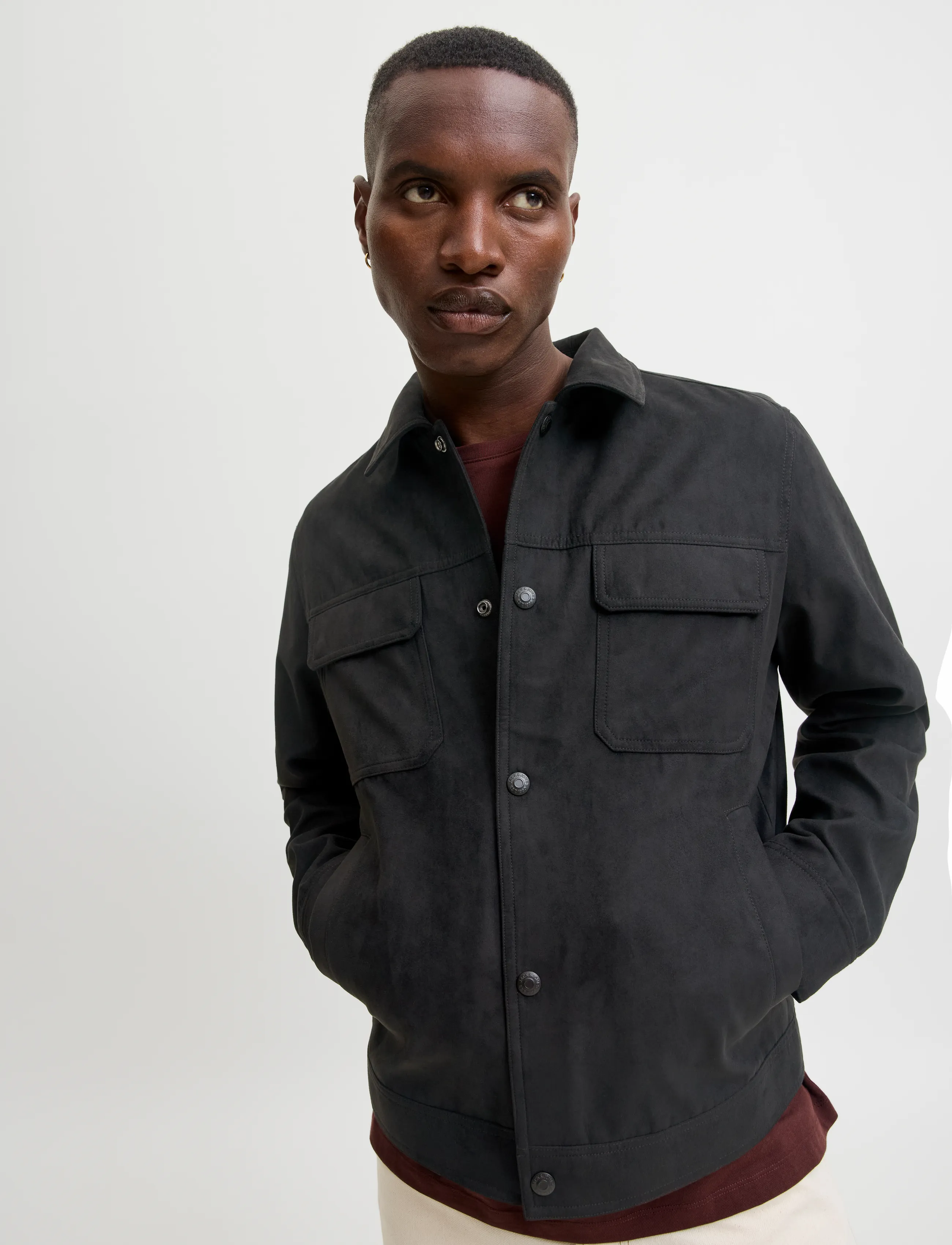 Jack & Jones - JPRBLAWAYNE TRUCKER JACKET - fall jackets - black - 5