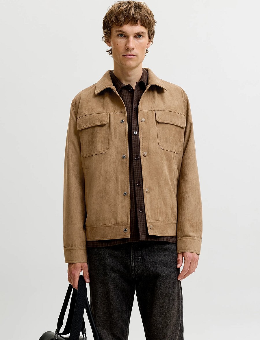 Jack & Jones - JPRBLAWAYNE TRUCKER JACKET - herbstjacken - petrified oak - 0