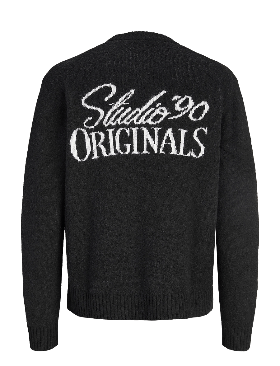 Jack & Jones - JORCHAMBERI KNIT JACQUARD CREW NECK - rund hals - black - 2
