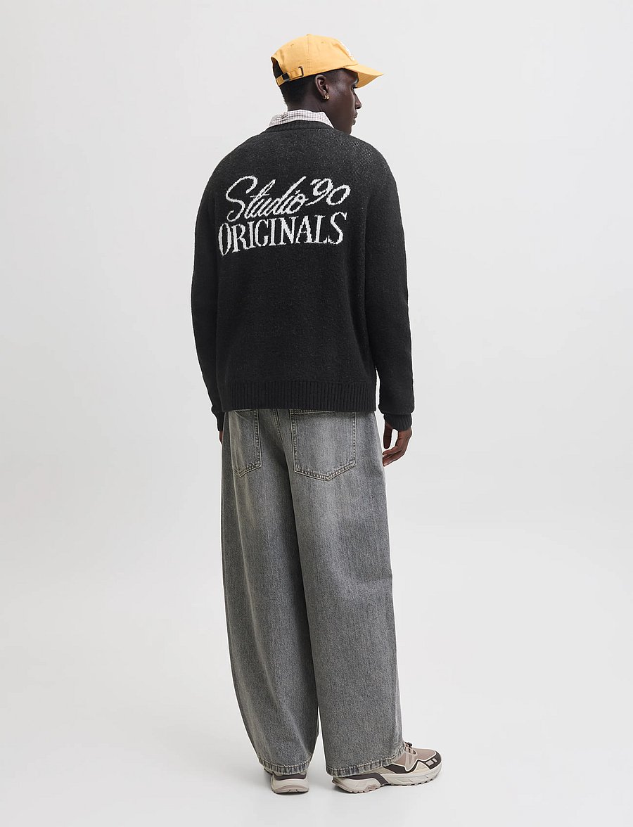 Jack & Jones - JORCHAMBERI KNIT JACQUARD CREW NECK - rund hals - black - 3