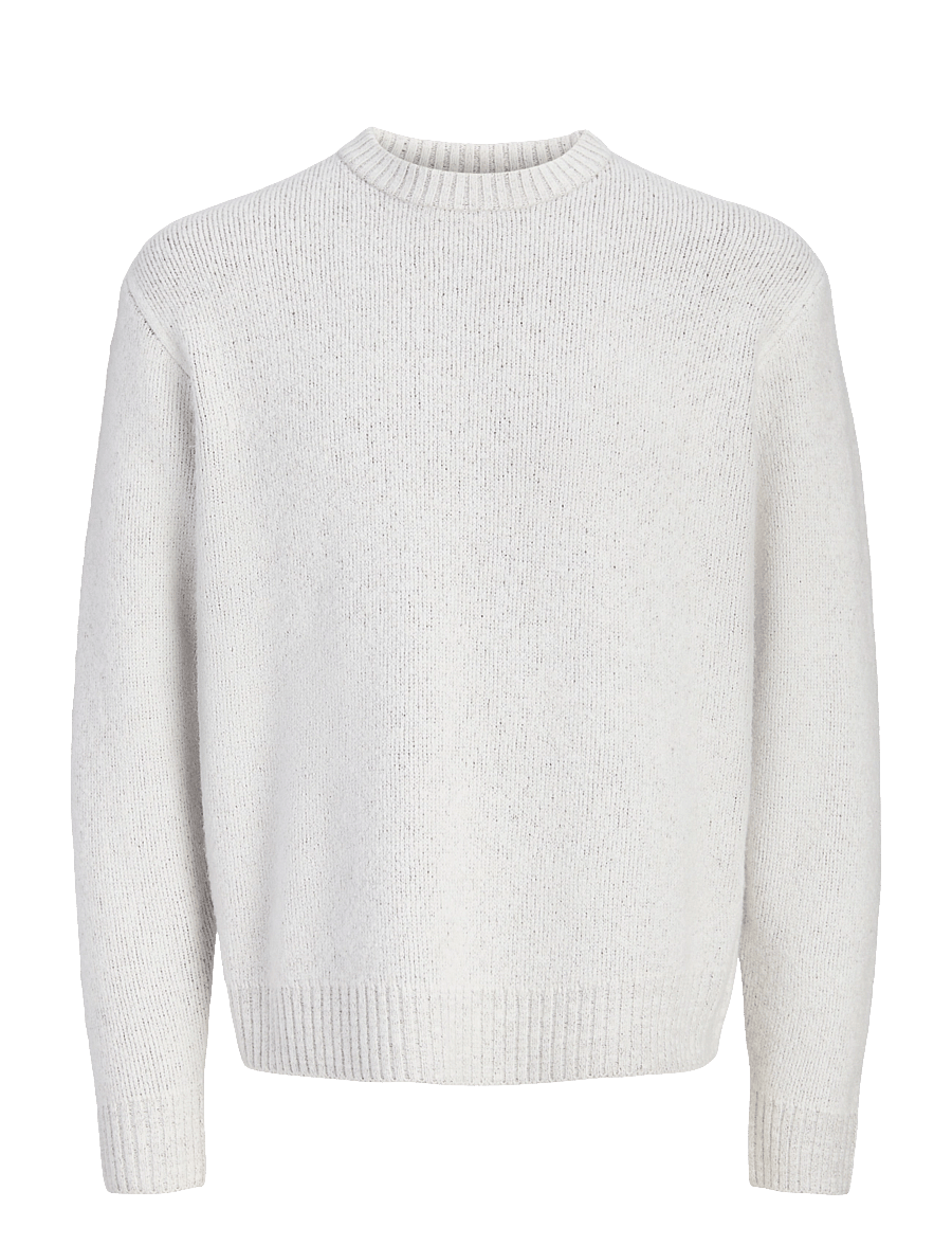 Jack & Jones - JORCHAMBERI KNIT JACQUARD CREW NECK - rundhals - sea salt - 1