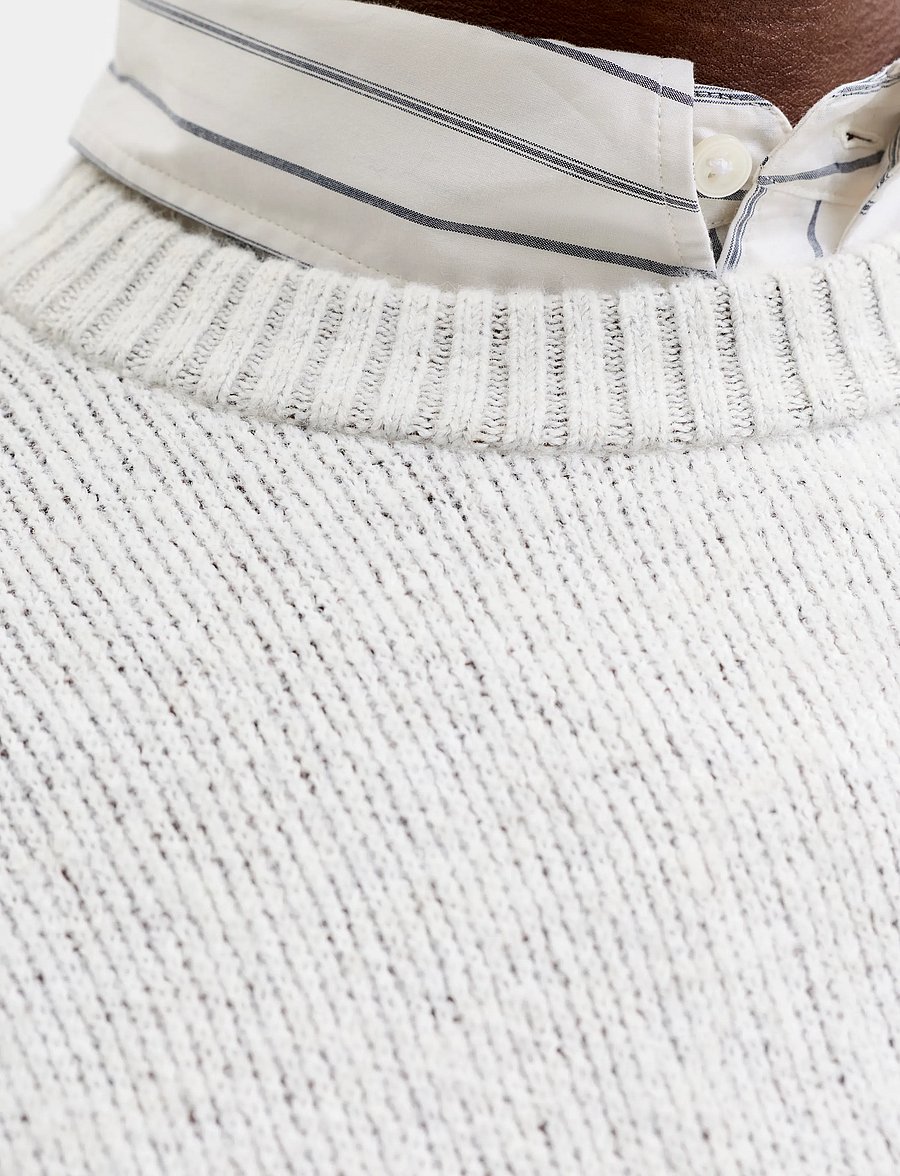Jack & Jones - JORCHAMBERI KNIT JACQUARD CREW NECK - rundhals - sea salt - 5