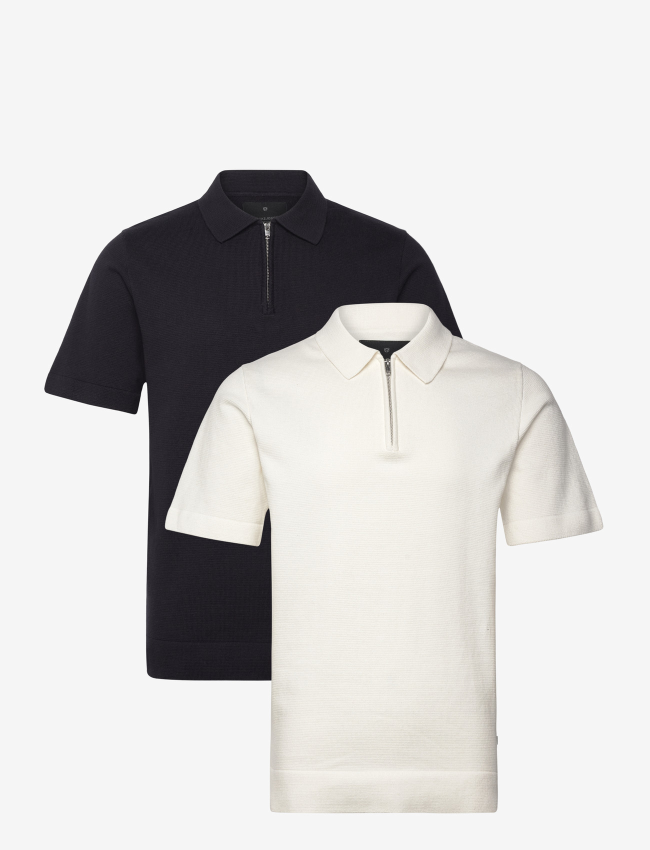Jack & Jones - JPRBLAMILANO SPRING KNIT ZIP POLO 2PK MP - polostrik - night sky - 0