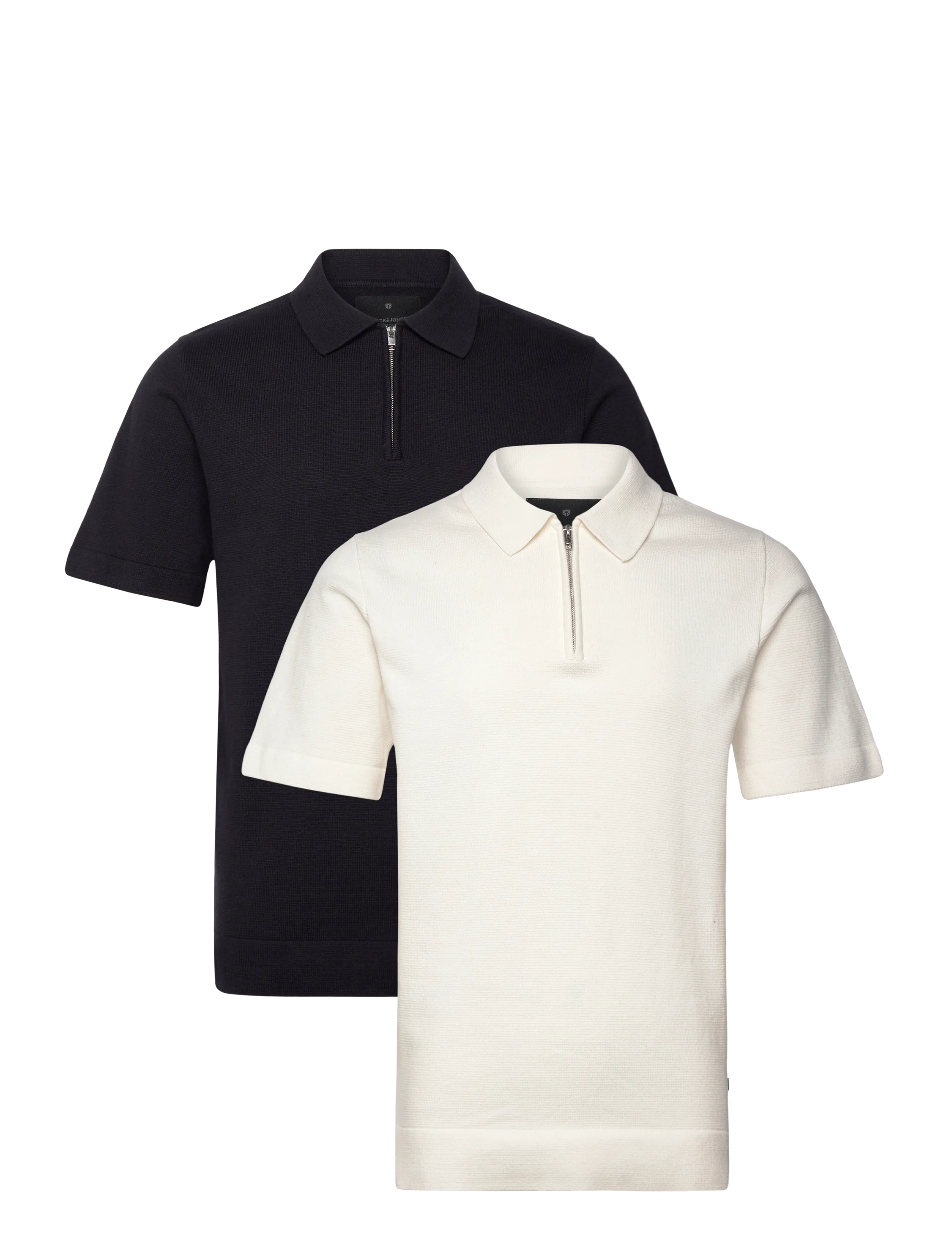Jack & Jones JPRBLAMILANO SPRING KNIT ZIP POLO 2PK MP - Clothing - NIGHT SKY / navy
