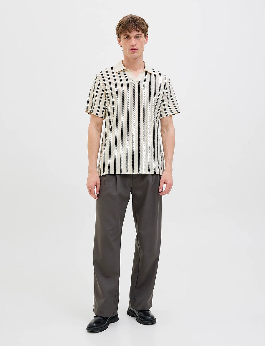 Jack & Jones - JPRBLUHARRY SS SPLIT NECK POLO SN 2PK MP - kurzärmelig - cloud dancer - 0