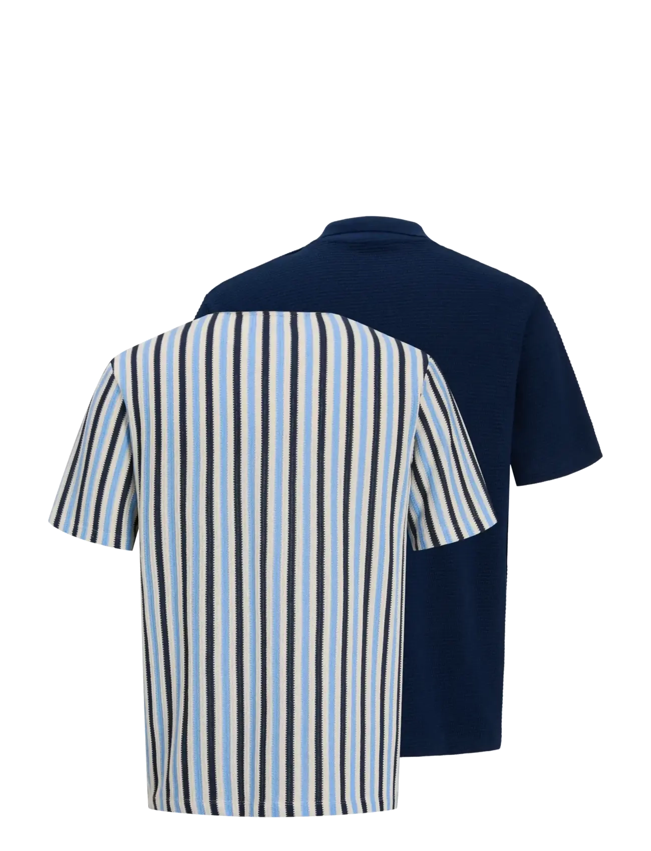 Jack & Jones - JPRBLUHARRY SS SPLIT NECK POLO SN 2PK MP - short-sleeved polos - dark navy - 1