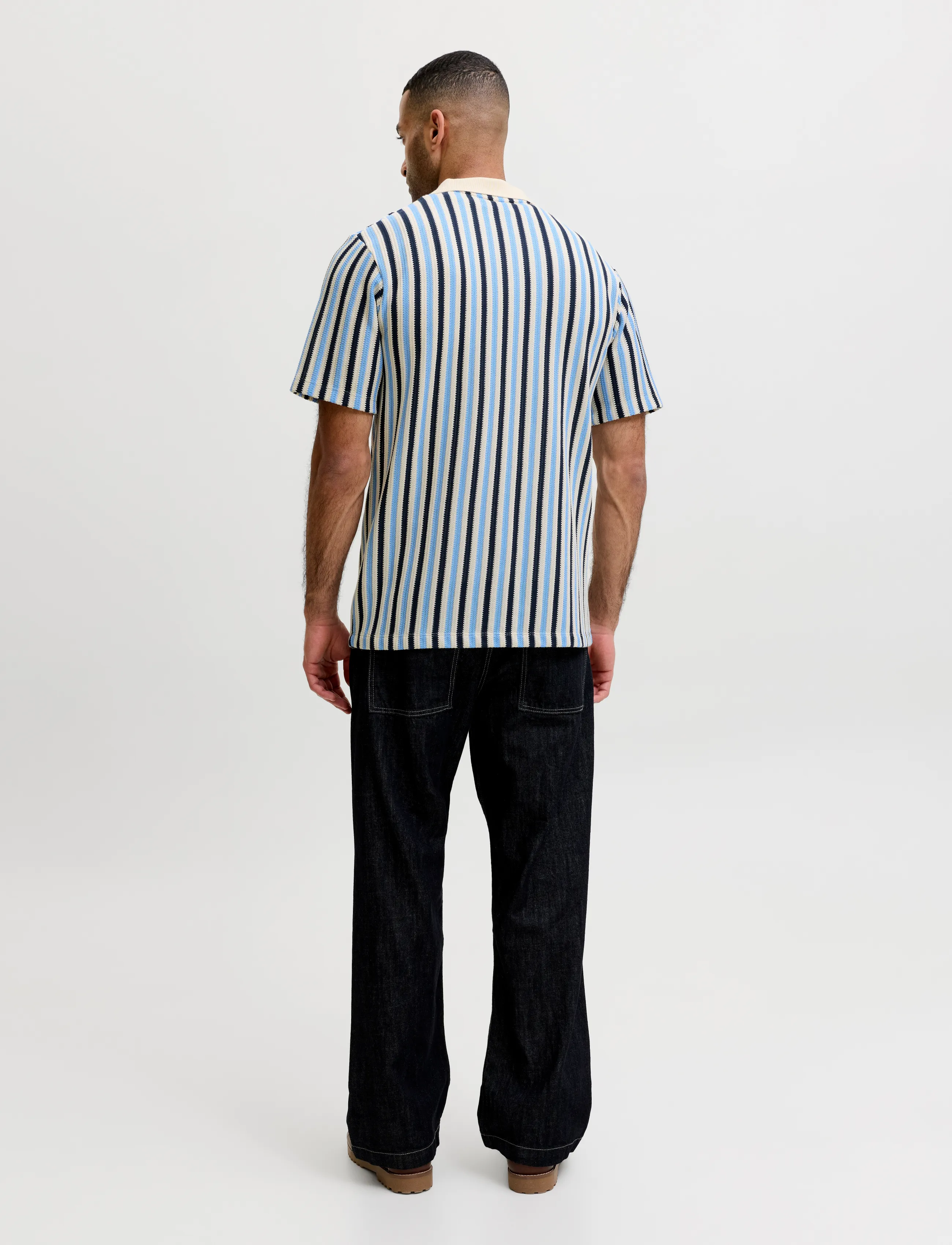 Jack & Jones - JPRBLUHARRY SS SPLIT NECK POLO SN 2PK MP - kortærmede poloer - dark navy - 3