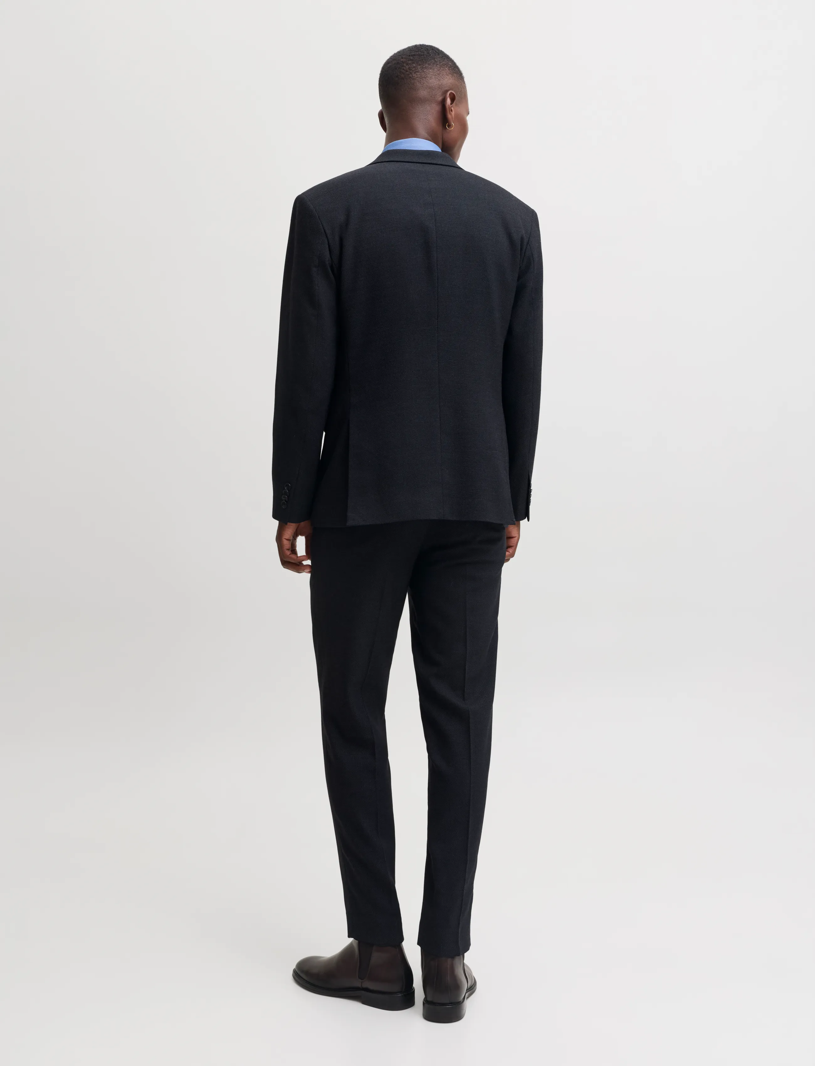 Jack & Jones - JPRSOLARIS WOOL STRUCTURE SUIT - anzüge - night sky - 3