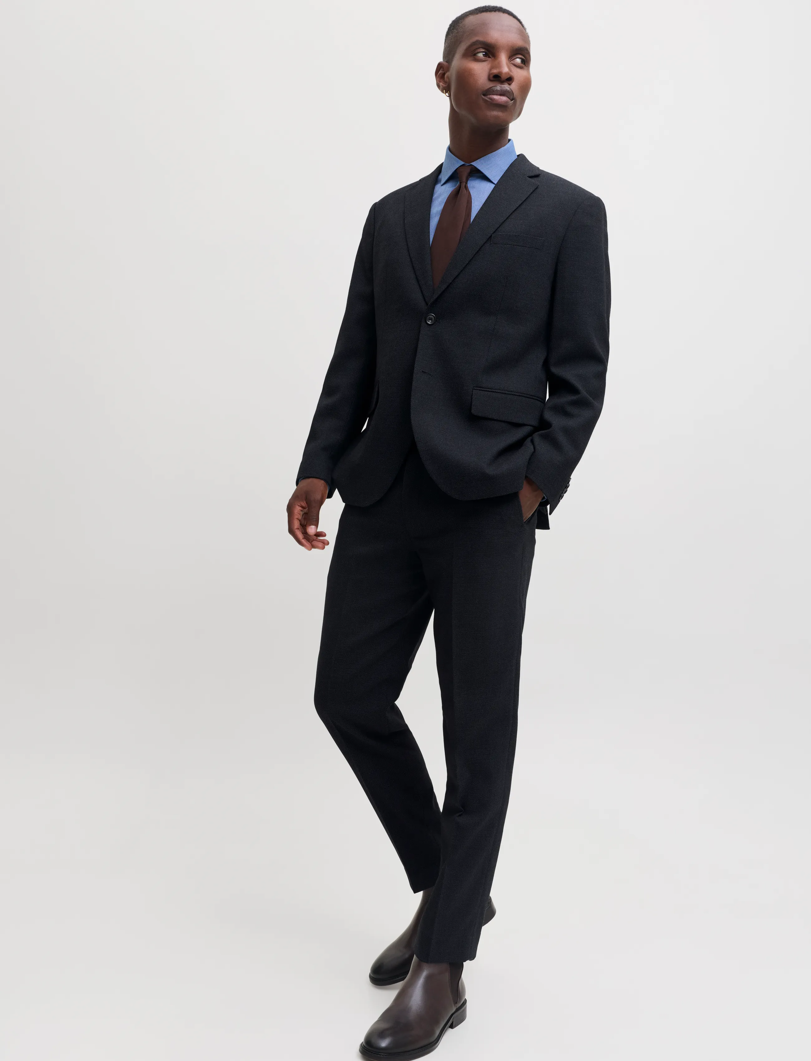 JACK & JONES Jprsolaris Wool Structure Suit helset herr – bild 5