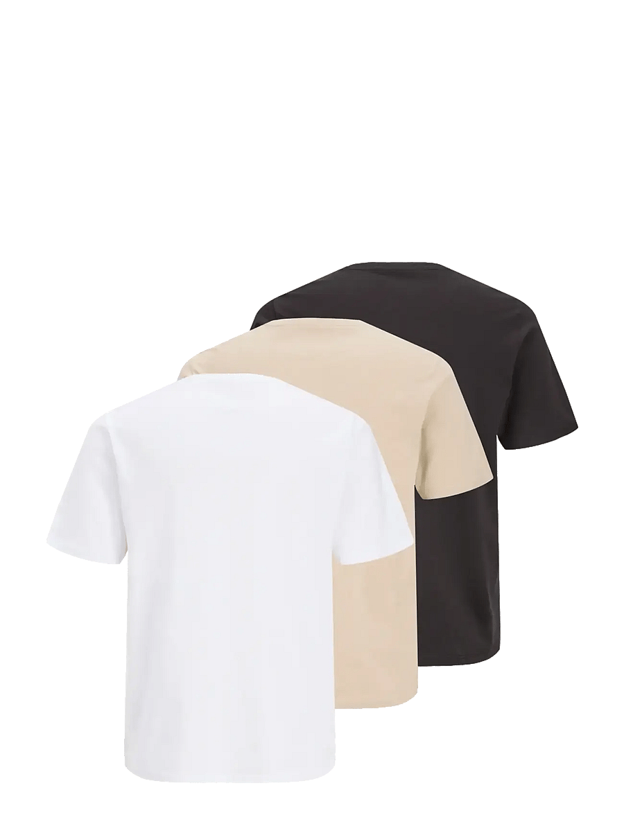Jack & Jones - JPRBLUZANE SS TEE FST 3PK MP - kortærmede t-shirts - humus - 2