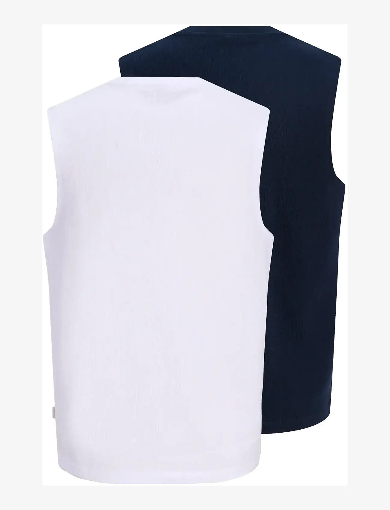 Jack & Jones - JORHYERES SLEEVELESS TEXTURE TEE 2PK MP - varrukateta särgid - bright white - 2