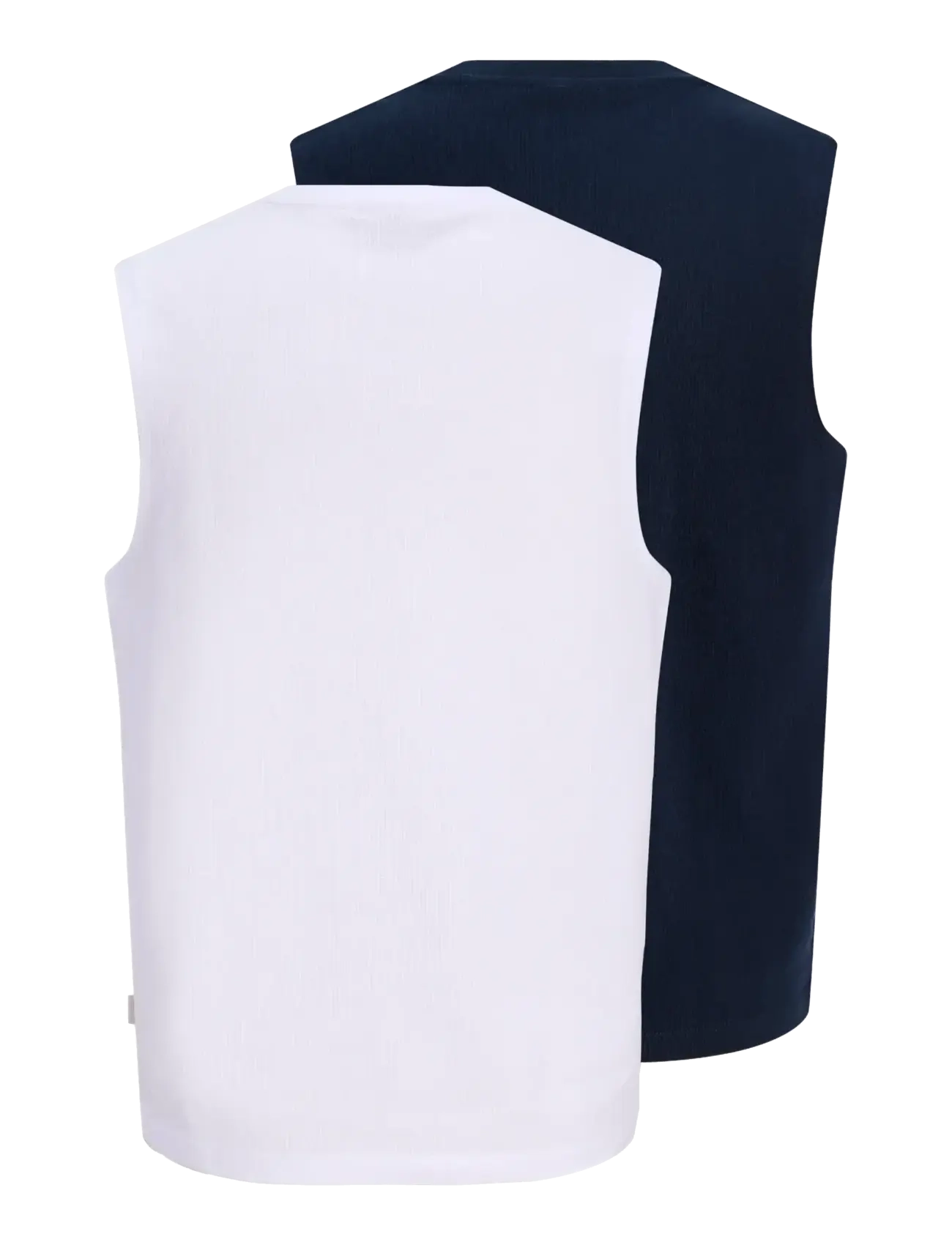 Jack & Jones - JORHYERES SLEEVELESS TEXTURE TEE 2PK MP - tanktops - bright white - 2