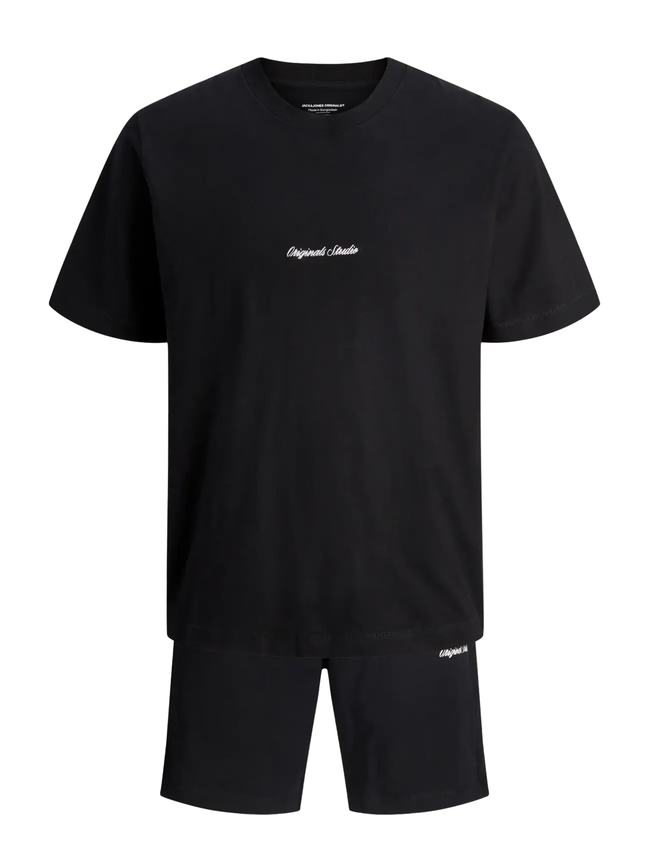 JACK & JONES Jornorrebro Emb Tee Ss Cn Set Pack Mp Schwarz - XXL - Herren