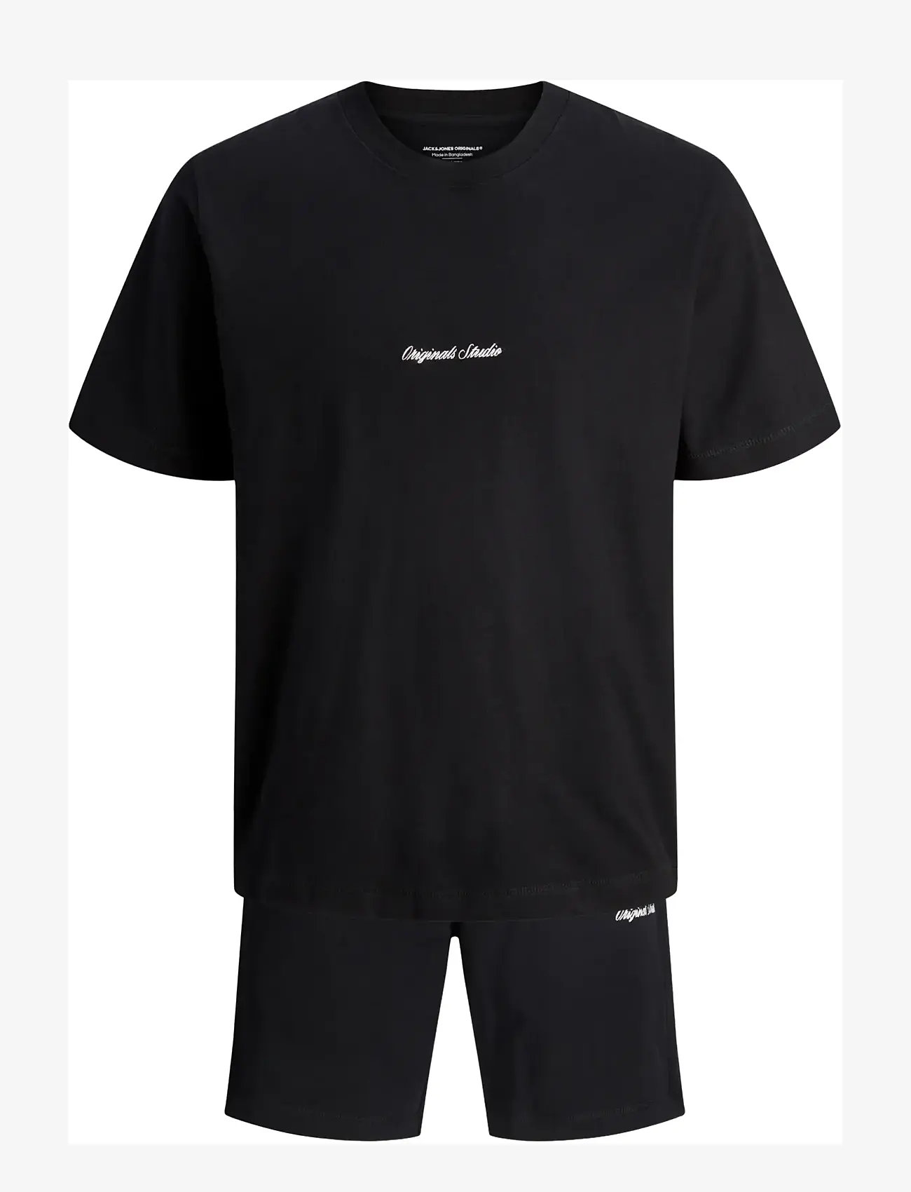 Jack & Jones - JORNORREBRO EMB TEE SS CN SET PACK MP - casual shorts - black - 1
