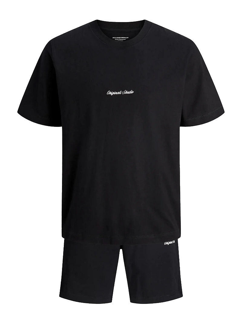 Jack & Jones - JORNORREBRO EMB TEE SS CN SET PACK MP - casual shorts - black - 2