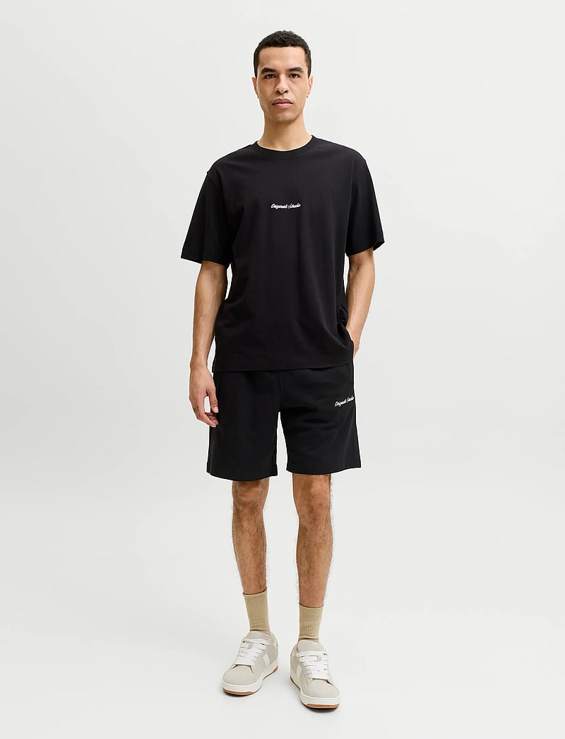 Jack & Jones - JORNORREBRO EMB TEE SS CN SET PACK MP - casual shorts - black - 0