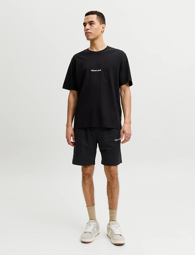 Jack & Jones - JORNORREBRO EMB TEE SS CN SET PACK MP - casual shorts - black - 4