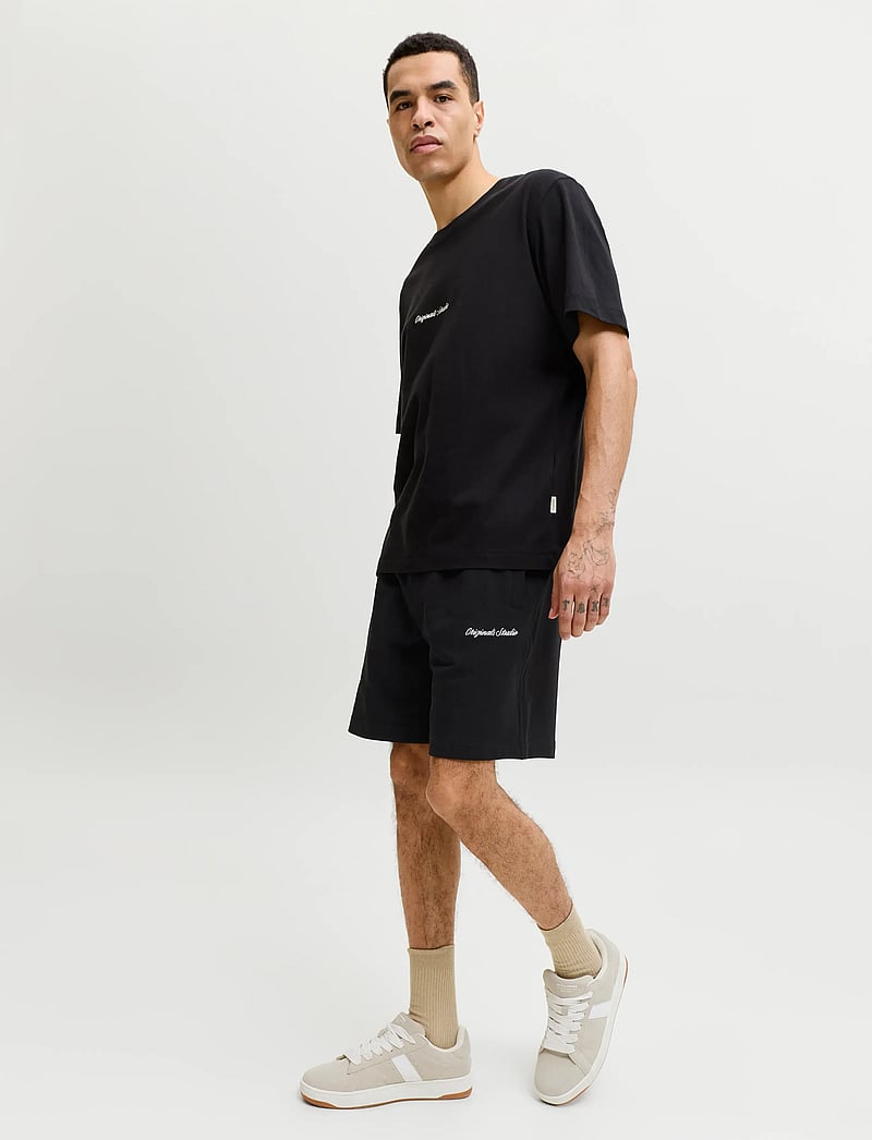 Jack & Jones - JORNORREBRO EMB TEE SS CN SET PACK MP - casual shorts - black - 5