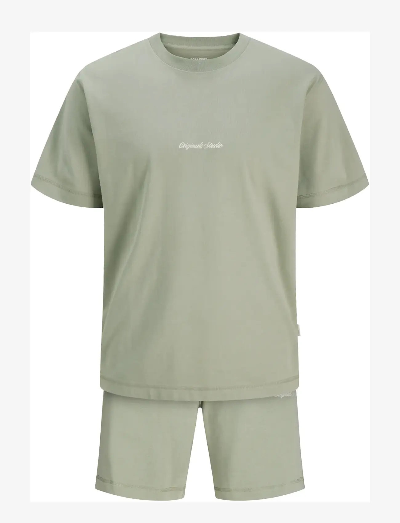 Jack & Jones - JORNORREBRO EMB TEE SS CN SET PACK MP - casual shorts - seagrass - 1