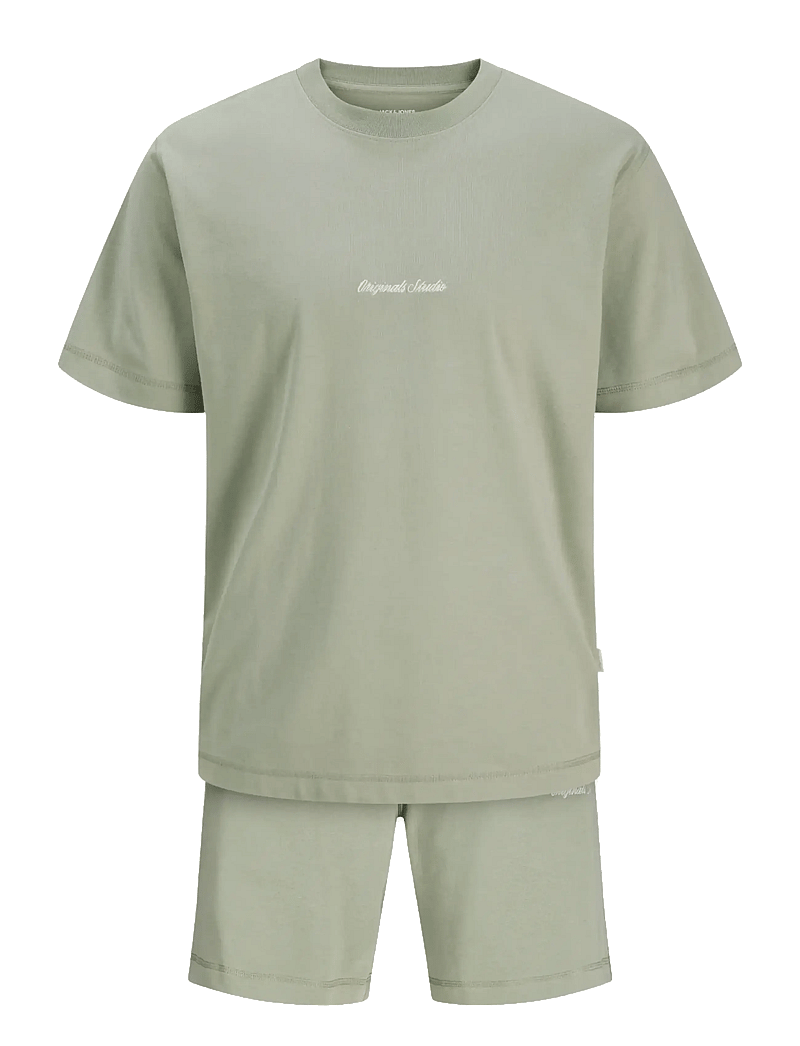 Jack & Jones - JORNORREBRO EMB TEE SS CN SET PACK MP - casual shorts - seagrass - 2