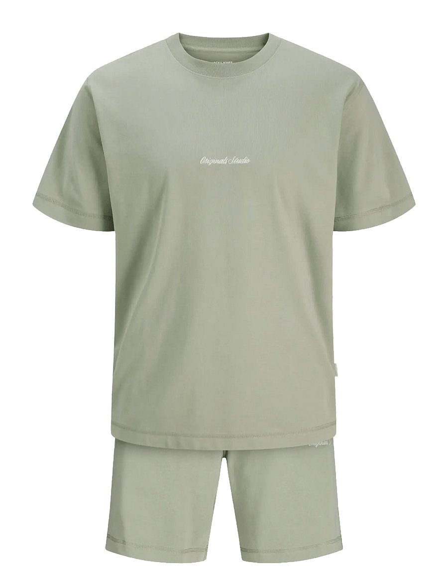 Jack & Jones - JORNORREBRO EMB TEE SS CN SET PACK MP - casual shorts - seagrass - 2