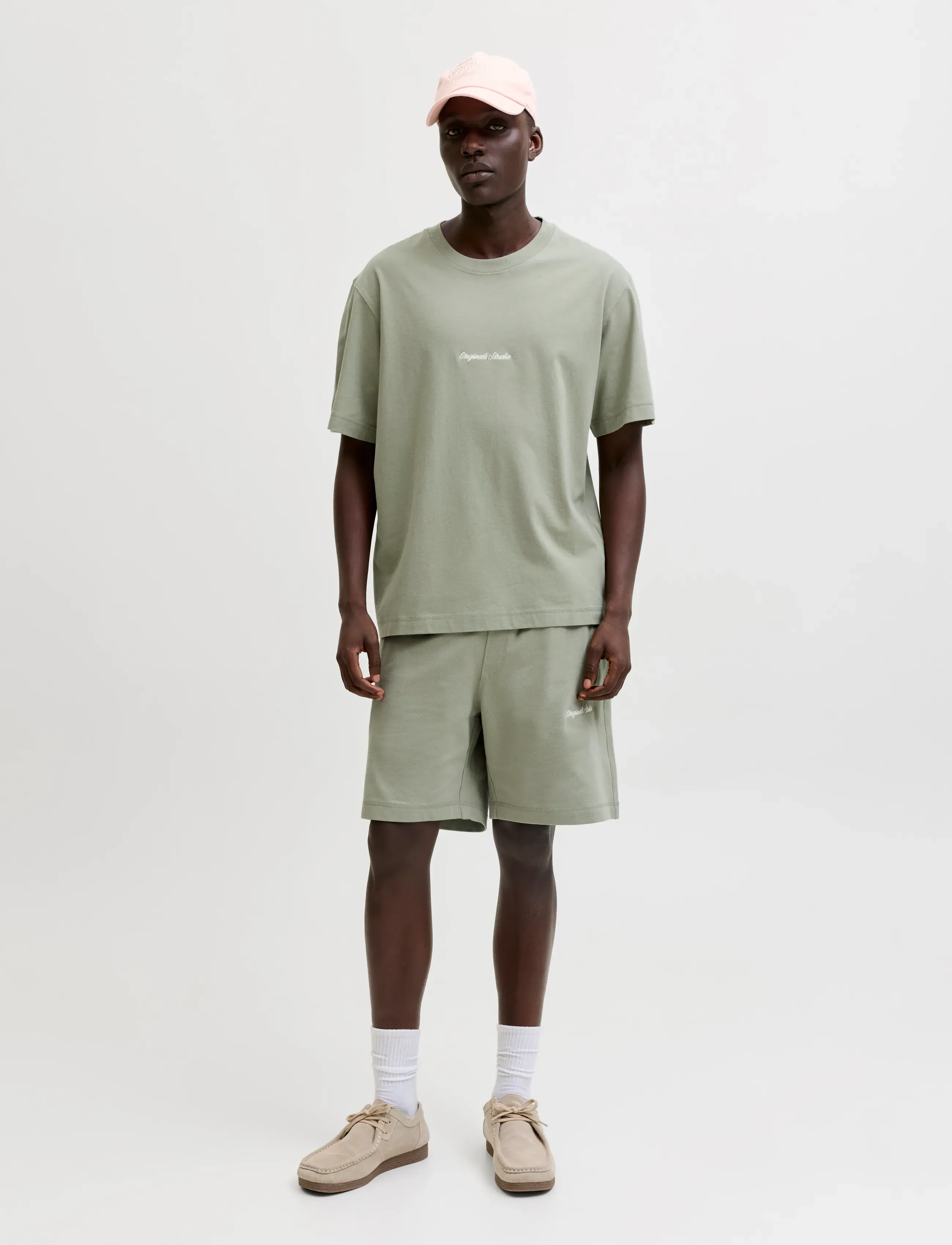 Jack & Jones - JORNORREBRO EMB TEE SS CN SET PACK MP - casual shorts - seagrass - 4