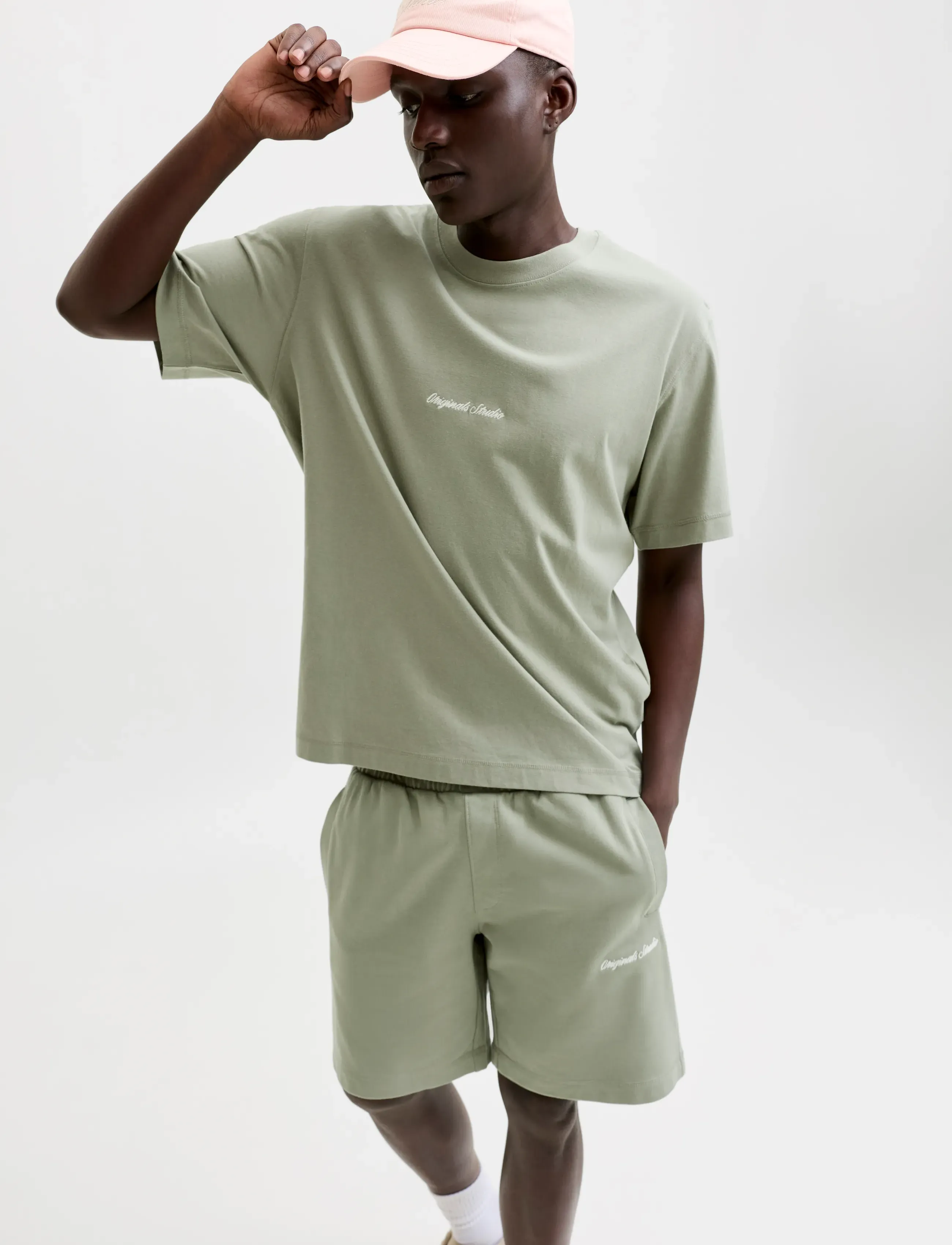 Jack & Jones - JORNORREBRO EMB TEE SS CN SET PACK MP - casual shorts - seagrass - 5