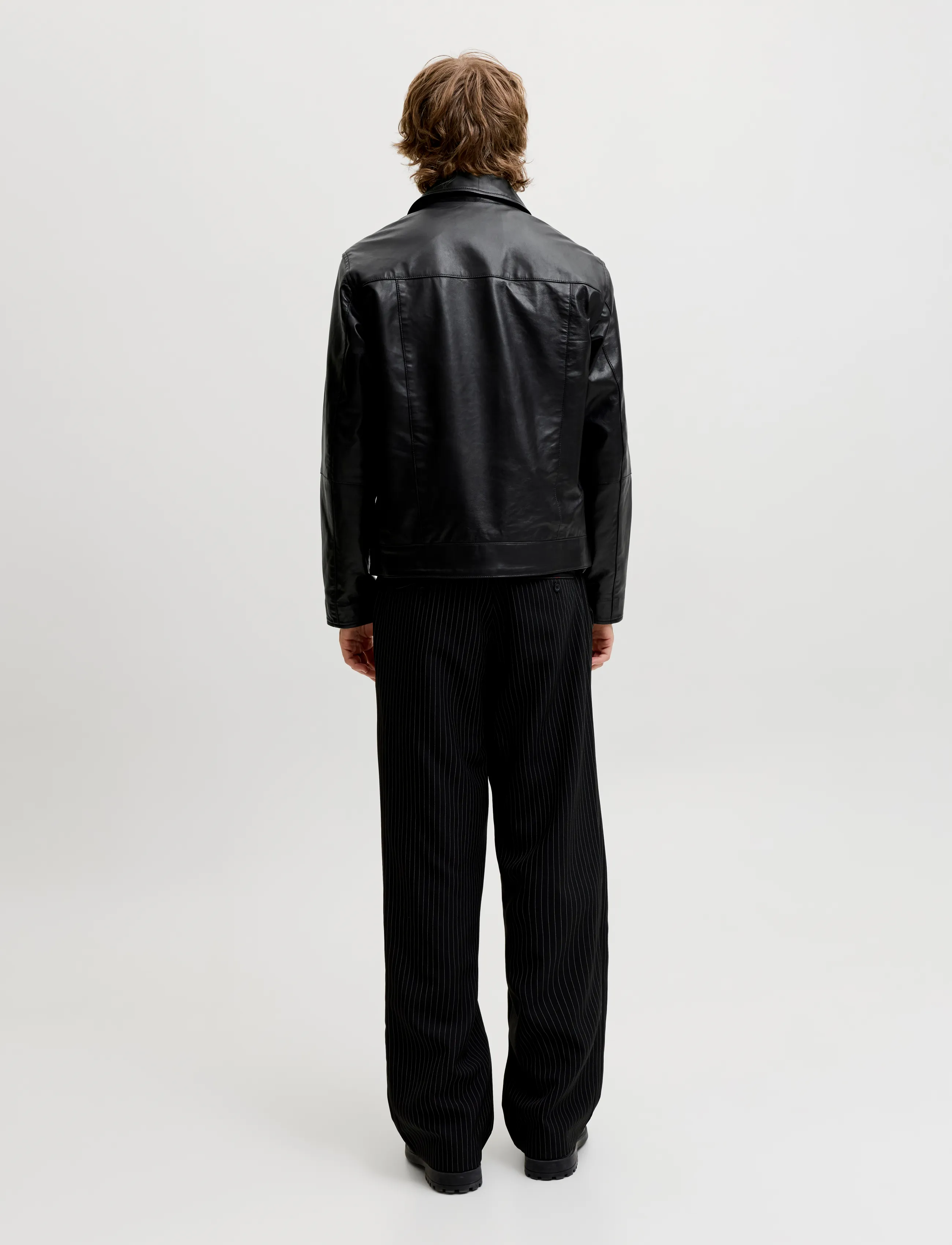 Jack & Jones - JORATOCHA LEATHER JACKET NOOS - black - 3