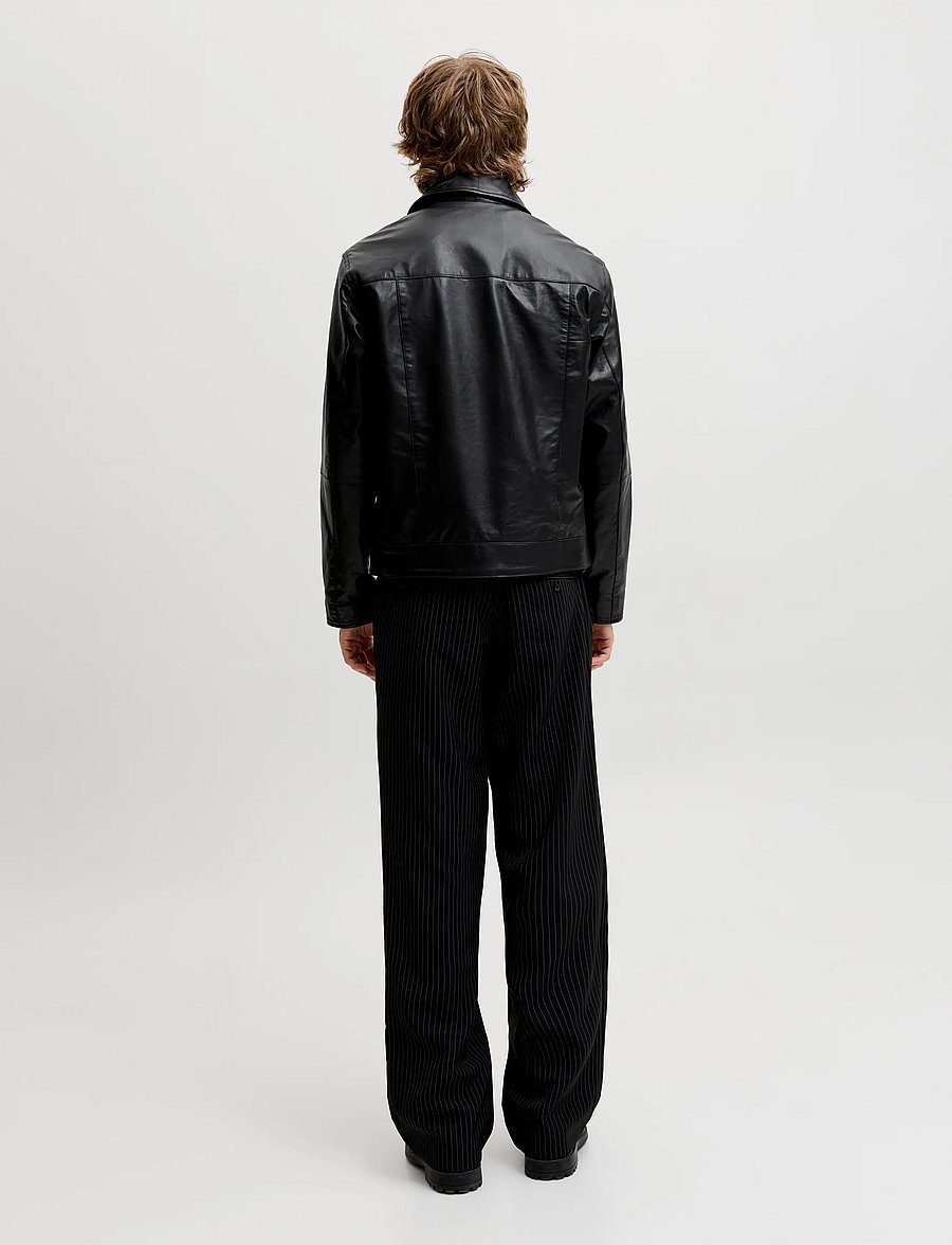 Jack & Jones - JORATOCHA LEATHER JACKET NOOS - black - 3