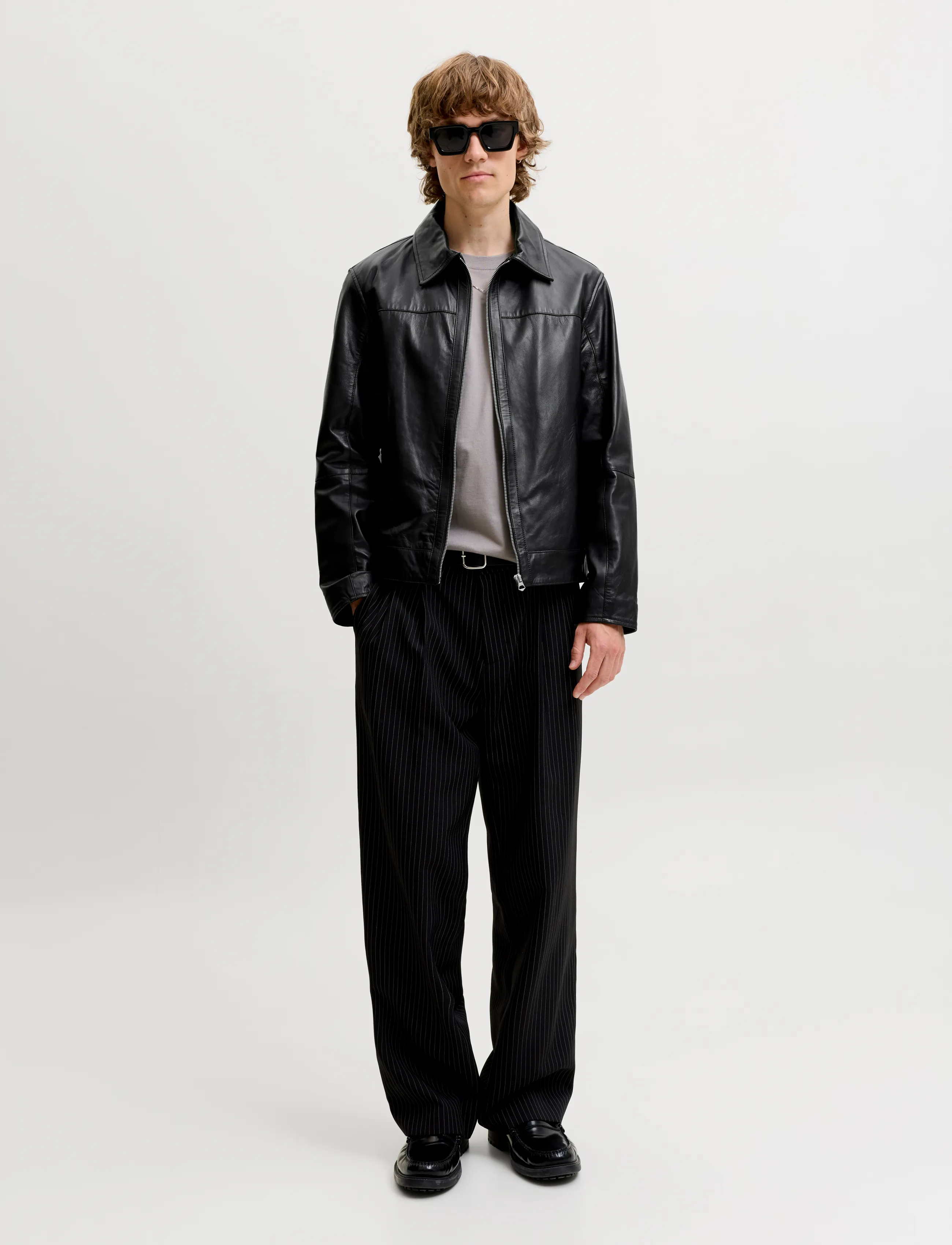 Jack & Jones - JORATOCHA LEATHER JACKET NOOS - black - 4