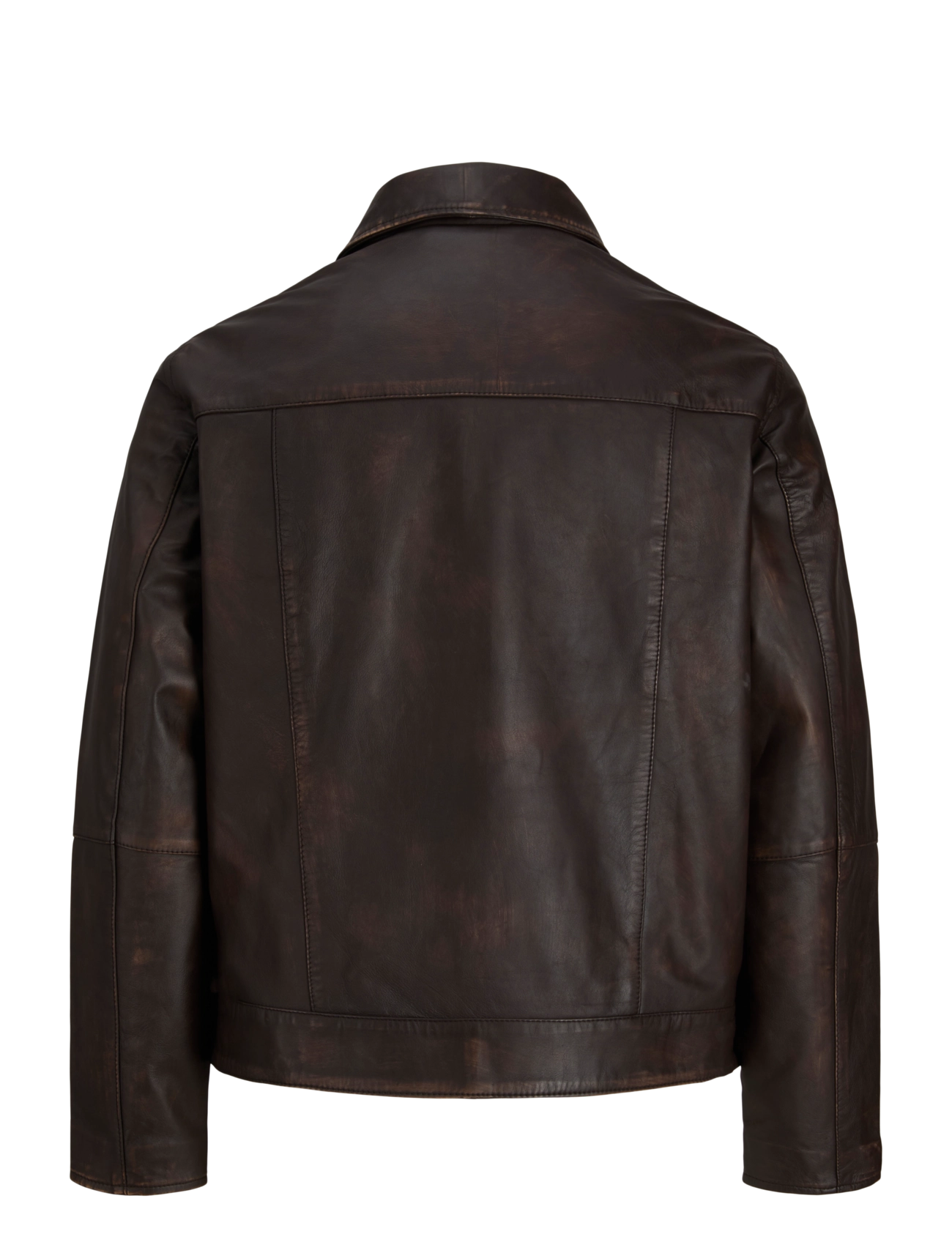 Jack & Jones - JORATOCHA LEATHER JACKET NOOS - chocolate brown - 2