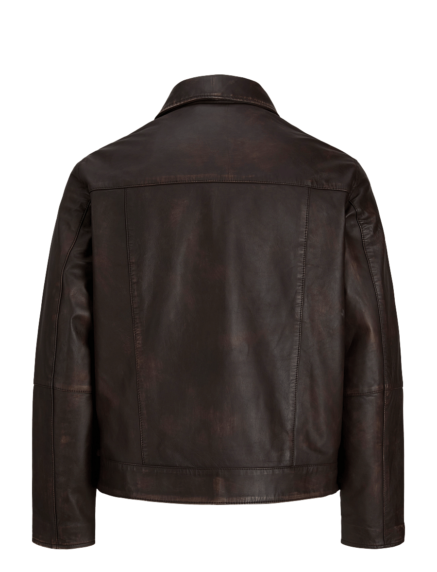 Jack & Jones - JORATOCHA LEATHER JACKET NOOS - chocolate brown - 2
