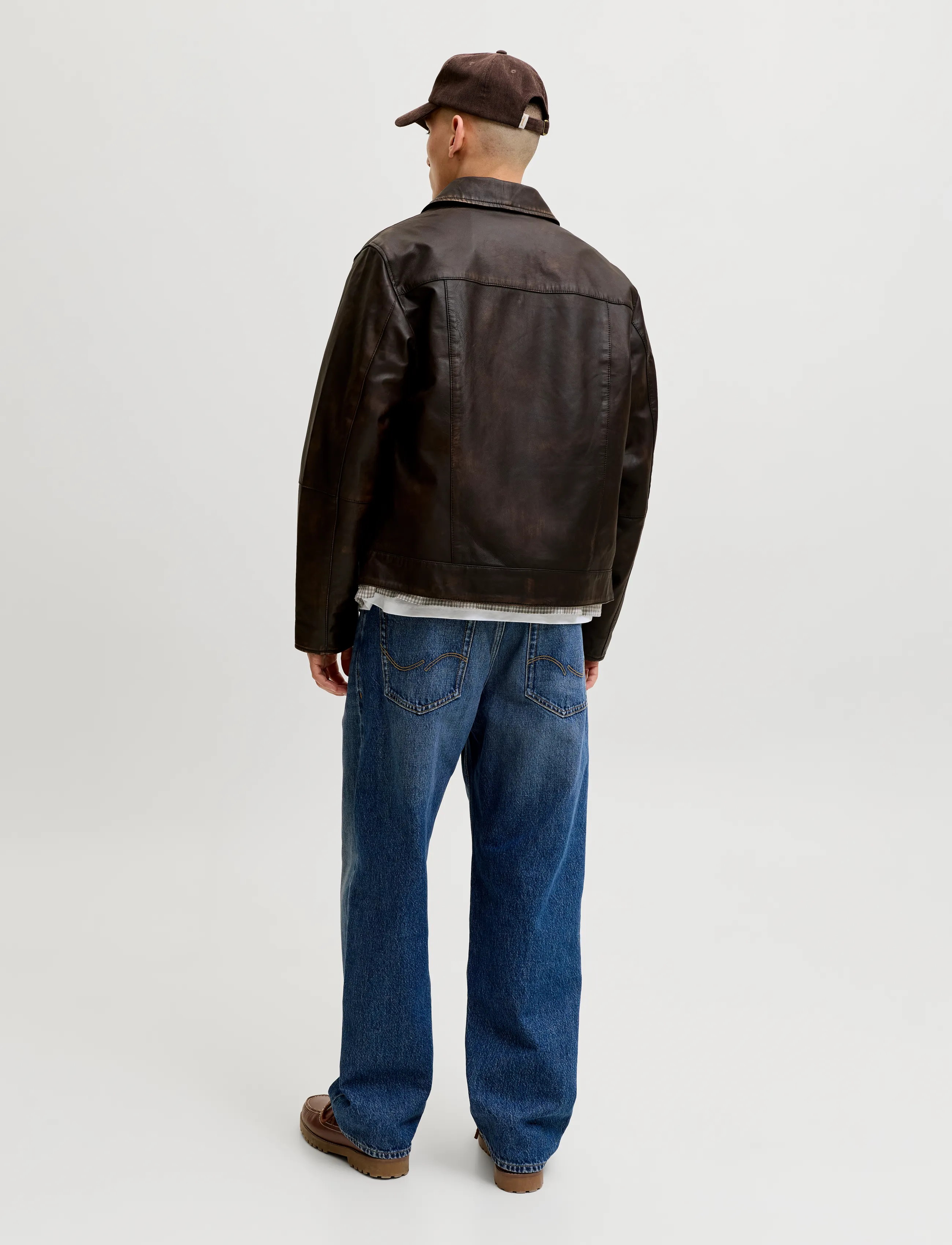 Jack & Jones - JORATOCHA LEATHER JACKET NOOS - chocolate brown - 3