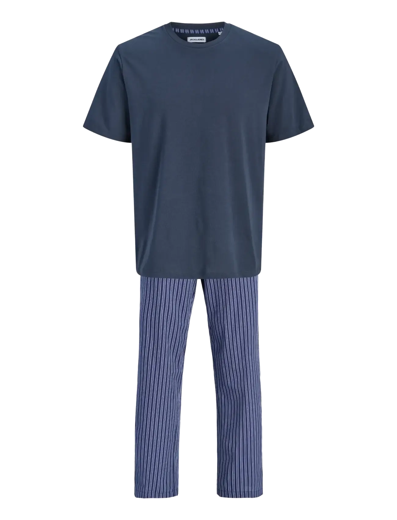 Jack & Jones JACMILLER SS TEE AND WOVEN PANTS SET GB - Pyjamasets - OUTER SPACE / navy