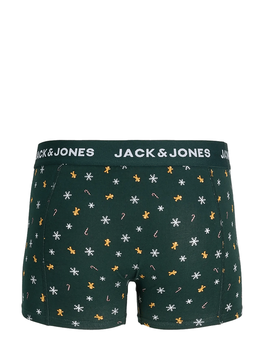 Jack & Jones - JACXMAS GINGERBREAD TRUNKS 3 PACK - enge boxershorts - sky captain - 1
