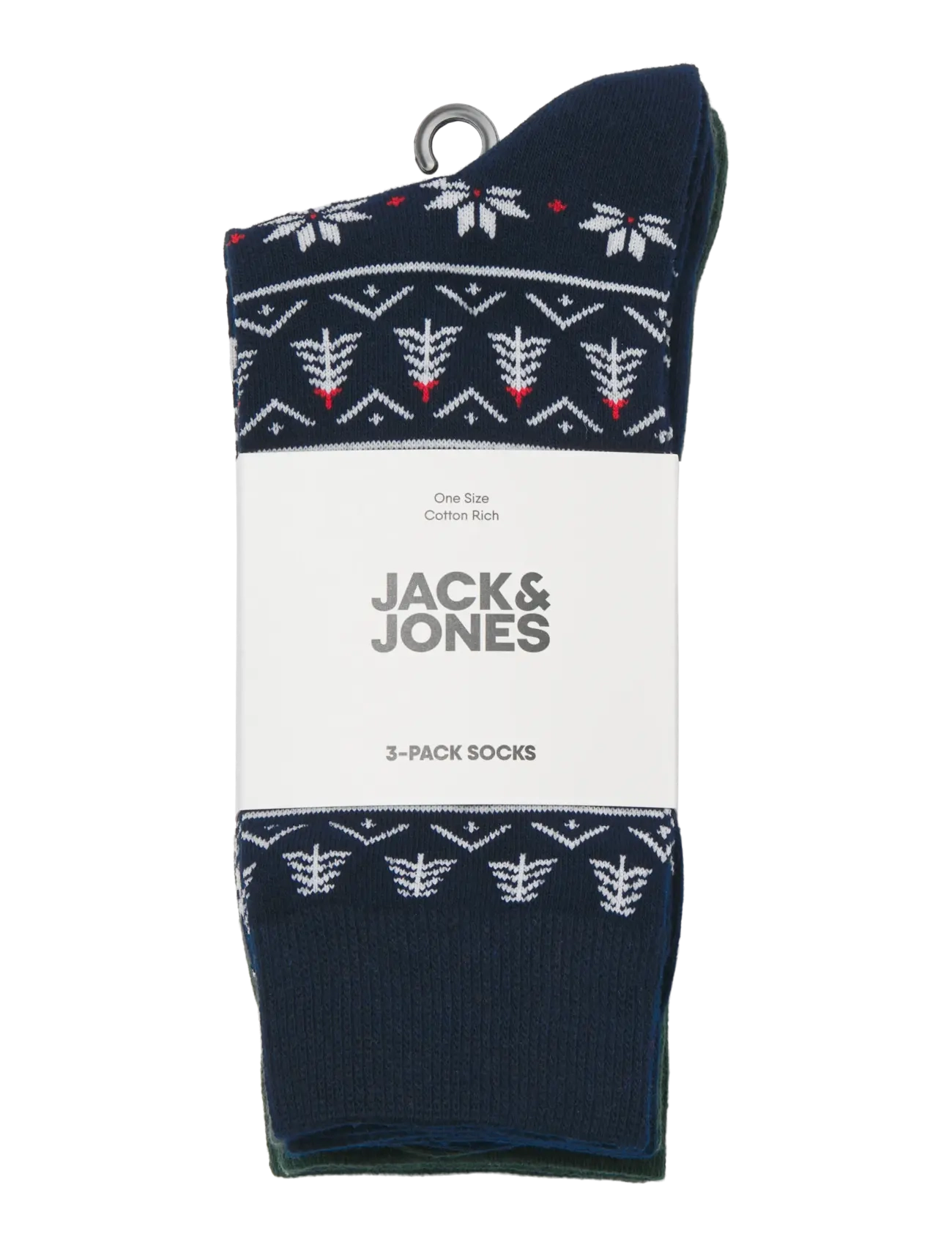 Jack & Jones - JACXMAS GINGERBREAD SOCKS 3 PACK - sky captain - 1